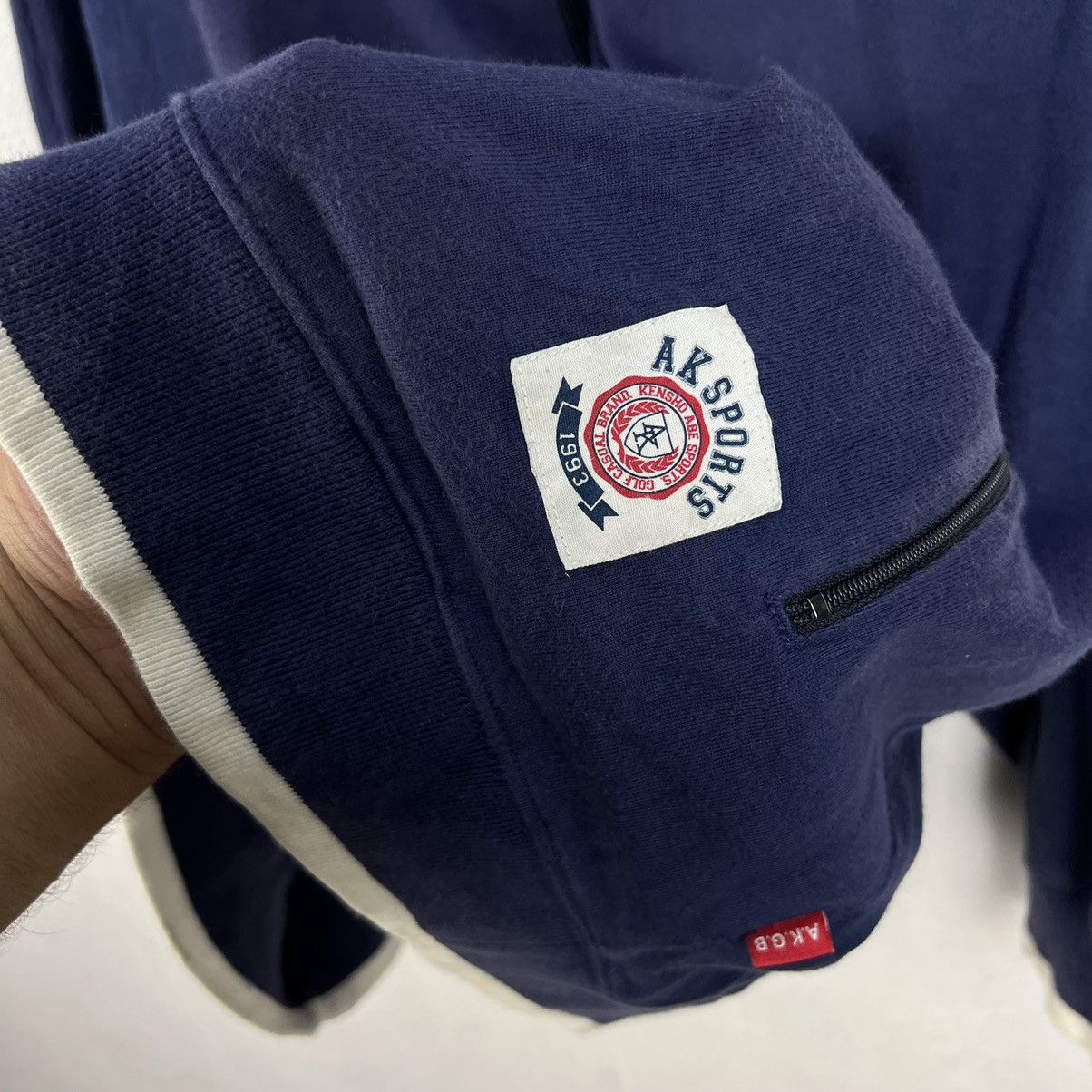 Japanese Brand VINTAGE KENSHO ABE SPORT ZIPPER JACKET BIG LOGO Size US XXL / EU 58 / 5 - 5 Thumbnail