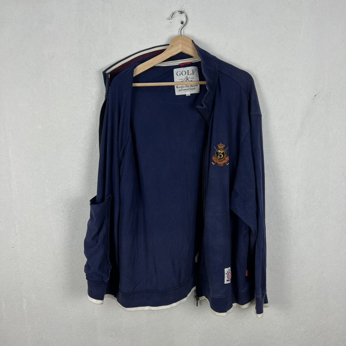 Japanese Brand VINTAGE KENSHO ABE SPORT ZIPPER JACKET BIG LOGO Size US XXL / EU 58 / 5 - 8 Thumbnail