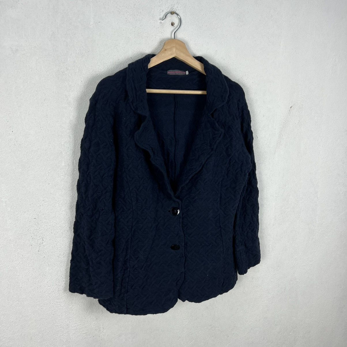 Japanese Brand VINTAGE ANNA BASSANI MADE IN ITALY CARDIGAN KNITWEAR Size US XXL / EU 58 / 5 - 2 Thumbnail