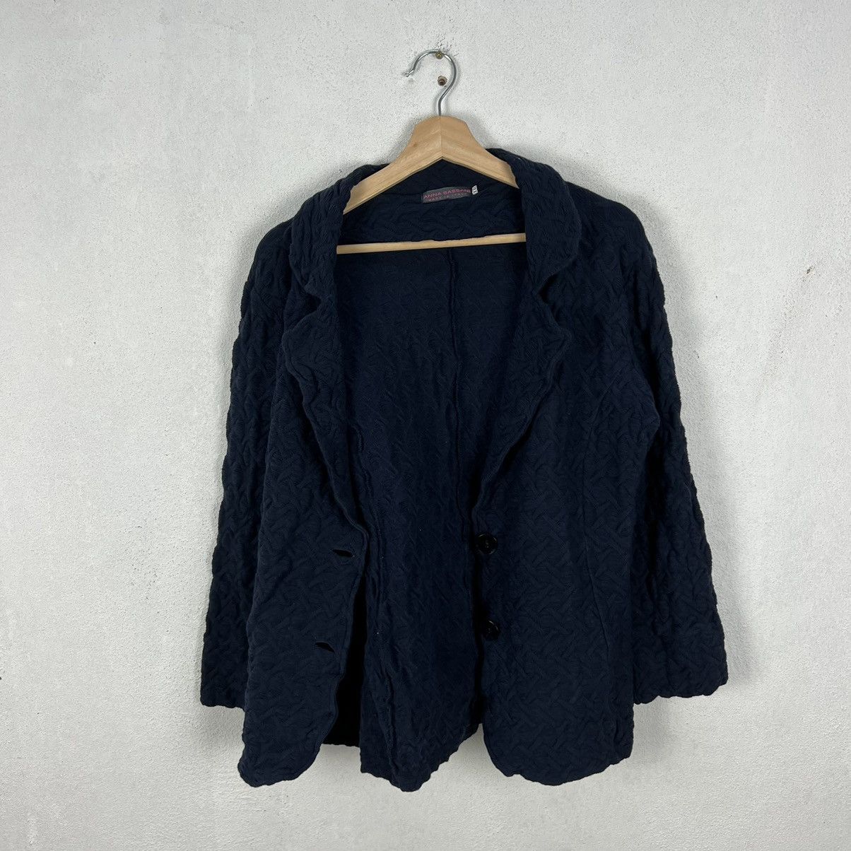 Japanese Brand VINTAGE ANNA BASSANI MADE IN ITALY CARDIGAN KNITWEAR Size US XXL / EU 58 / 5 - 9 Thumbnail