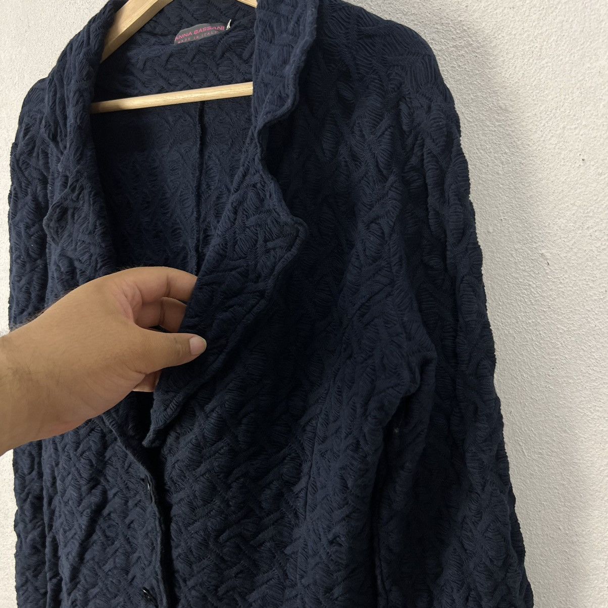Japanese Brand VINTAGE ANNA BASSANI MADE IN ITALY CARDIGAN KNITWEAR Size US XXL / EU 58 / 5 - 4 Thumbnail
