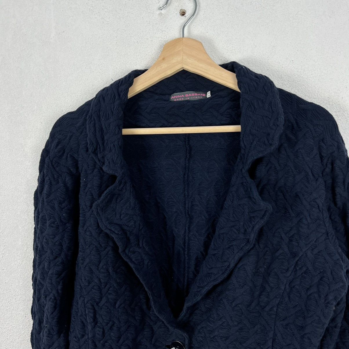 Japanese Brand VINTAGE ANNA BASSANI MADE IN ITALY CARDIGAN KNITWEAR Size US XXL / EU 58 / 5 - 3 Thumbnail