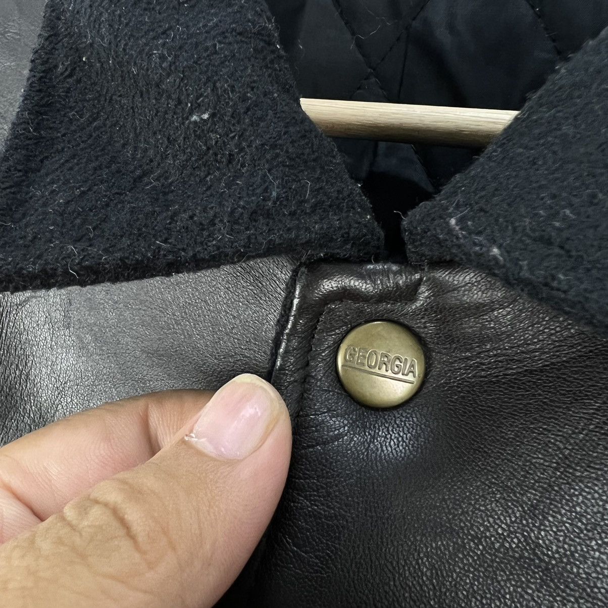Japanese Brand VINTAGE GEORGIA VARSITY JACKET LEATHER HANDLING BIG LOGO Size US M / EU 48-50 / 2 - 12 Thumbnail