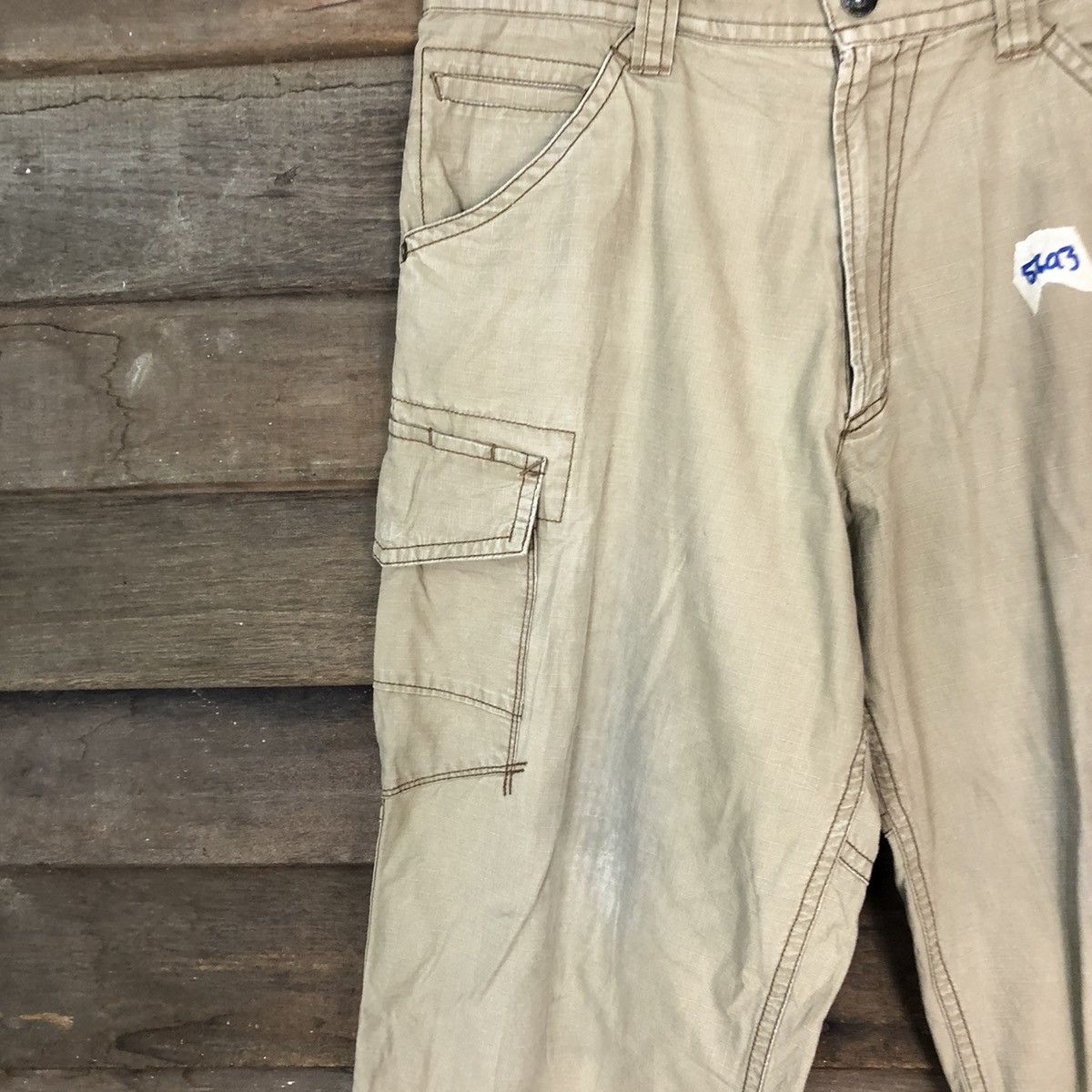 Japanese Brand × Vintage Vice Untited Brown tactical cargo pants #5693 Size US 31 - 6 Thumbnail