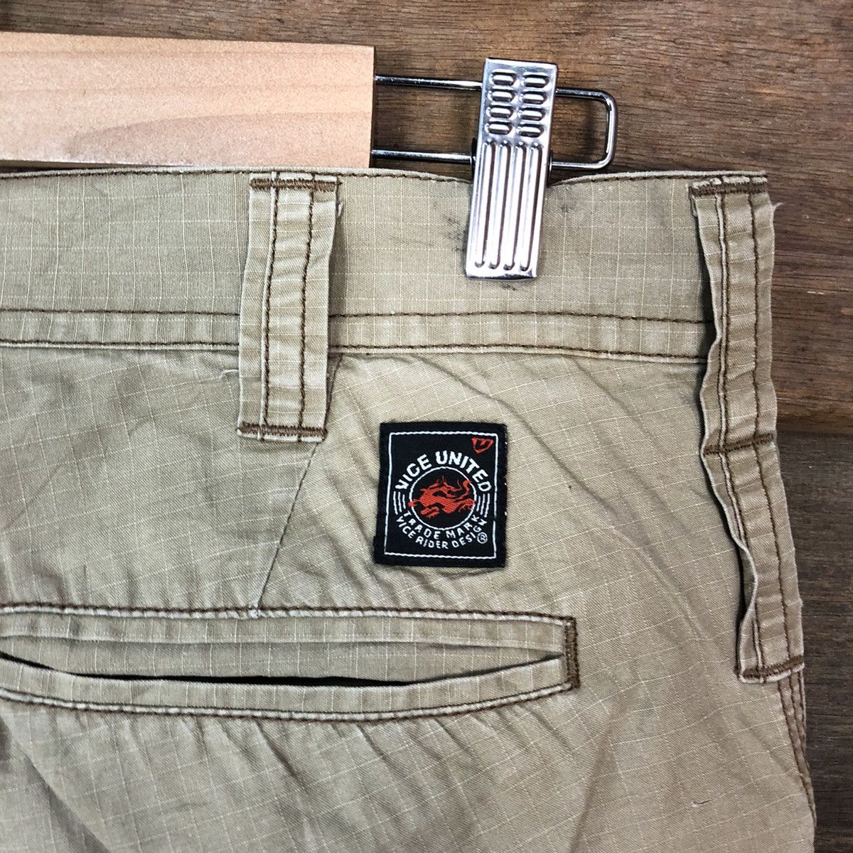Japanese Brand × Vintage Vice Untited Brown tactical cargo pants #5693 Size US 31 - 16 Thumbnail