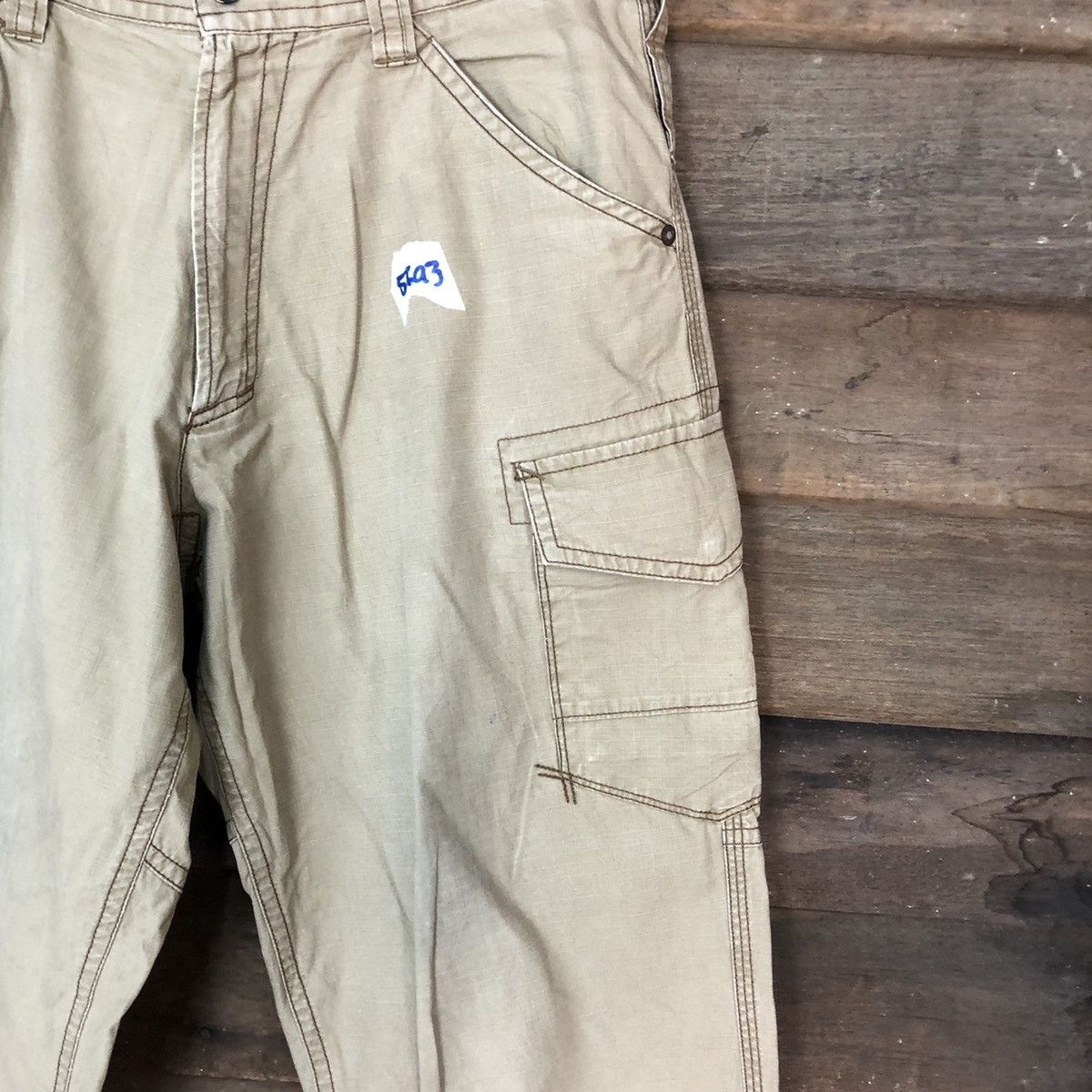 Japanese Brand × Vintage Vice Untited Brown tactical cargo pants #5693 Size US 31 - 7 Thumbnail