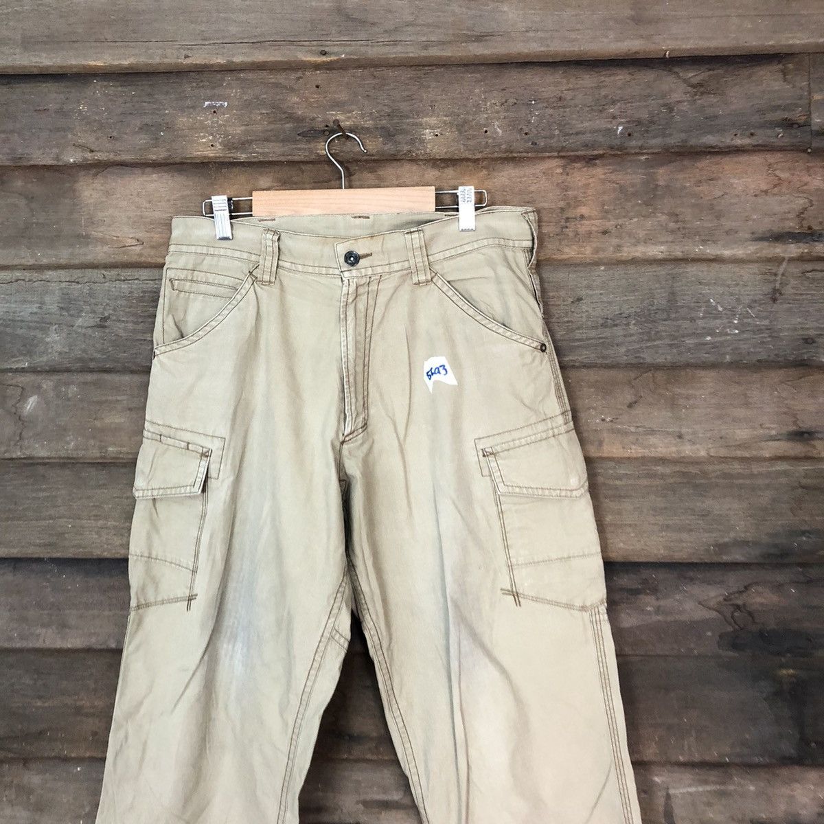 Japanese Brand × Vintage Vice Untited Brown tactical cargo pants #5693 Size US 31 - 2 Thumbnail
