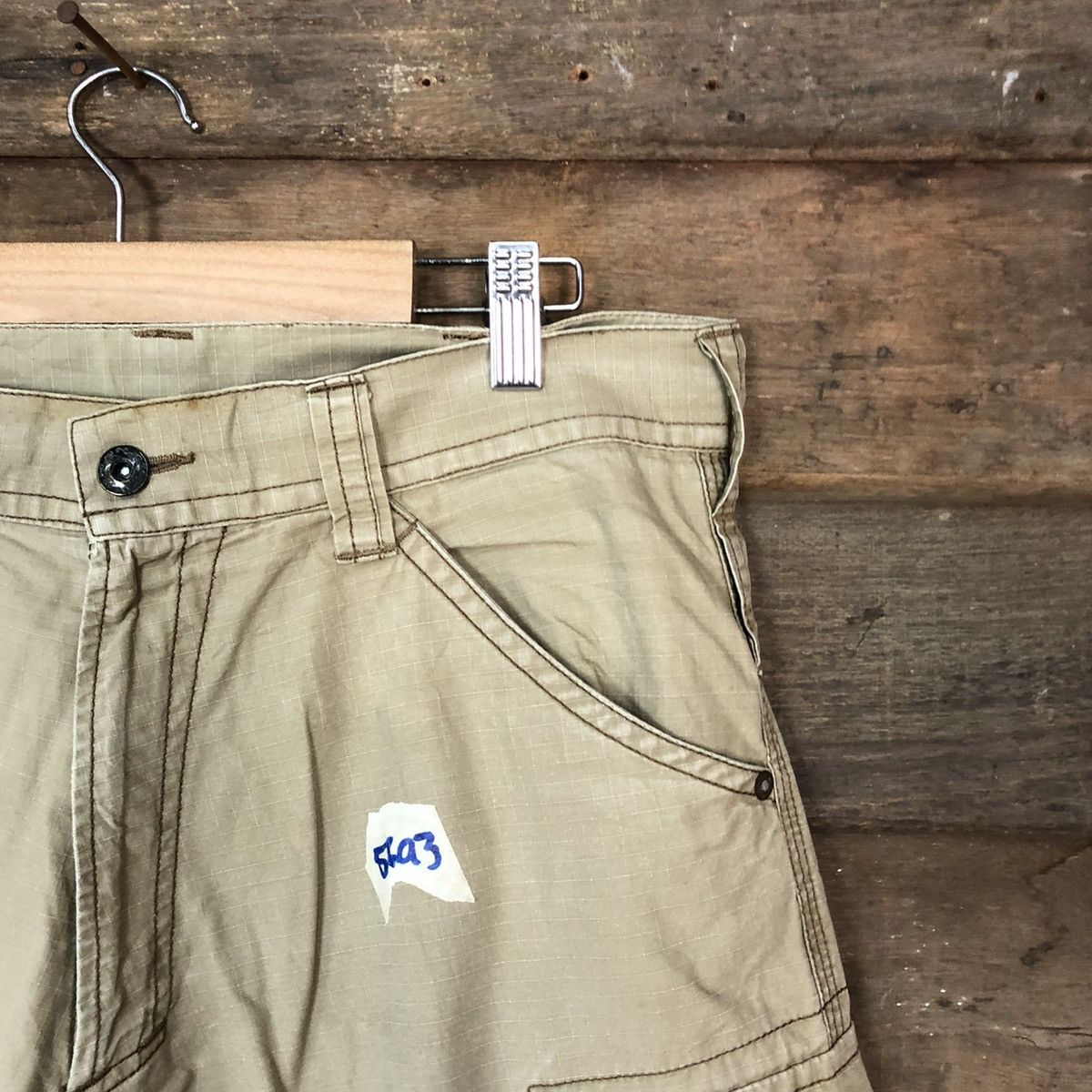 Japanese Brand × Vintage Vice Untited Brown tactical cargo pants #5693 Size US 31 - 5 Thumbnail