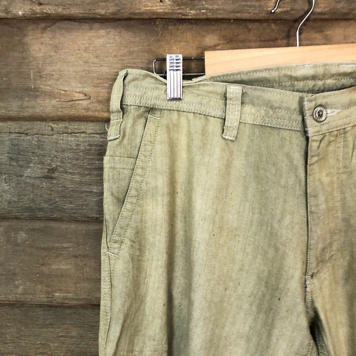 Japanese Brand × Vintage Dogman Brown faded multi pocket tactical Cargo Pants #5694 Size US 33 - 4 Thumbnail