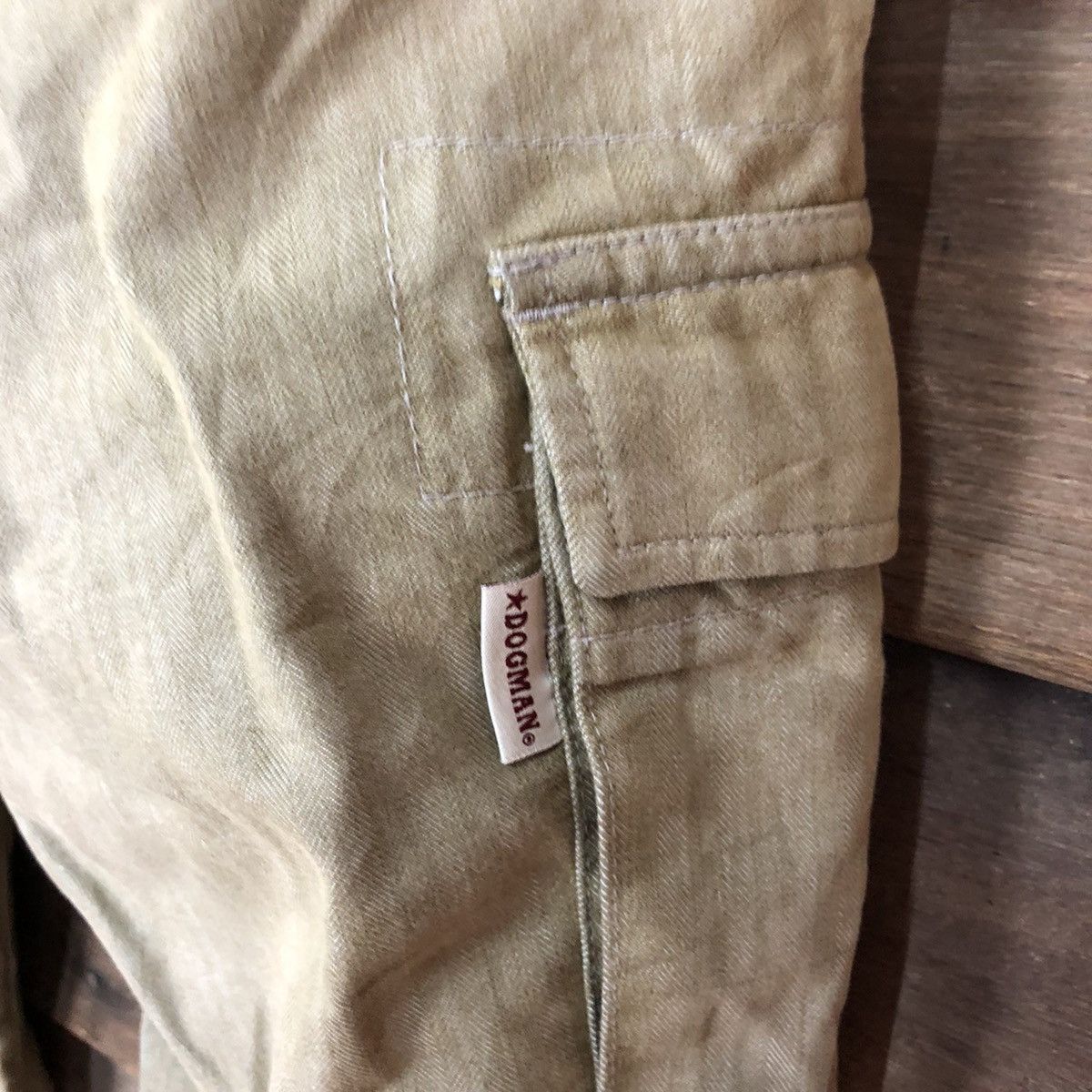 Japanese Brand × Vintage Dogman Brown faded multi pocket tactical Cargo Pants #5694 Size US 33 - 16 Thumbnail