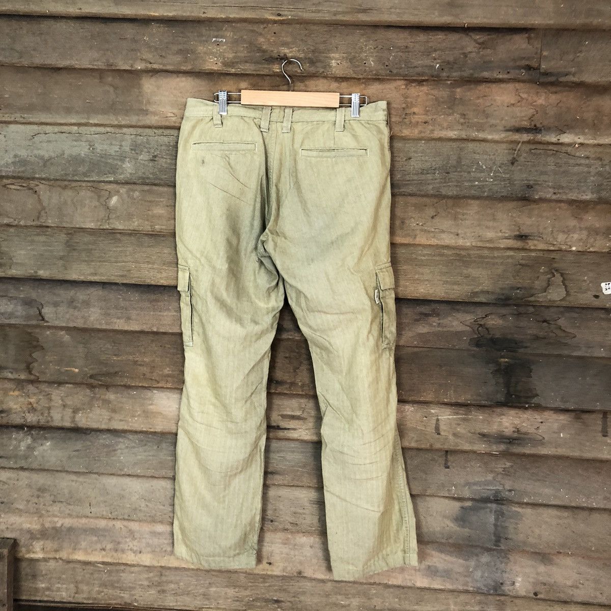 Japanese Brand × Vintage Dogman Brown faded multi pocket tactical Cargo Pants #5694 Size US 33 - 11 Thumbnail