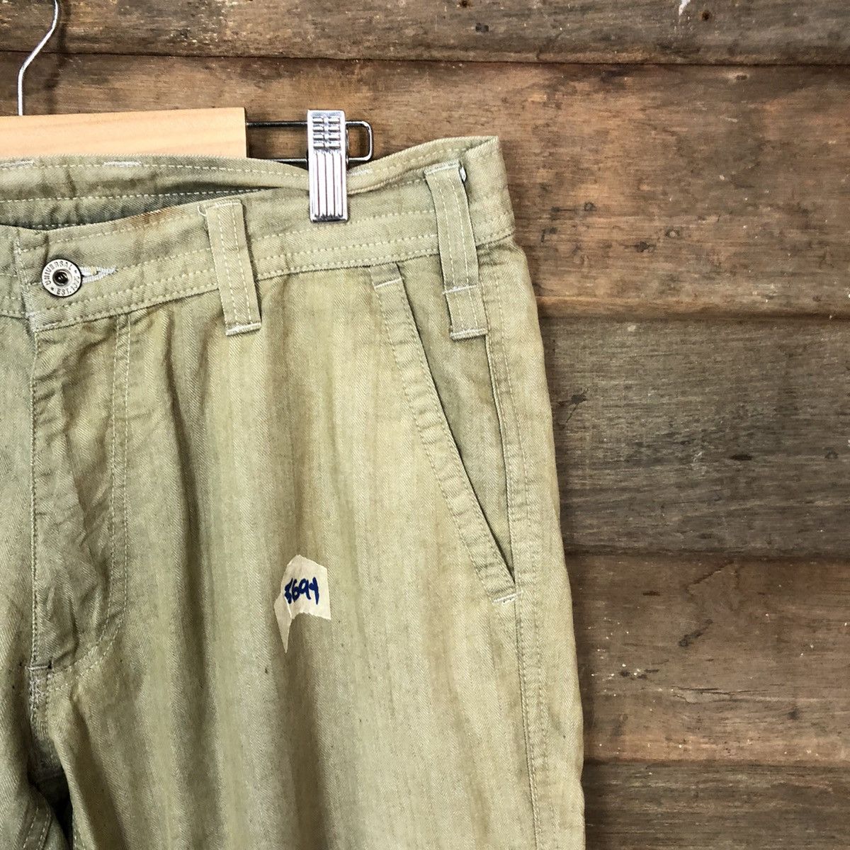 Japanese Brand × Vintage Dogman Brown faded multi pocket tactical Cargo Pants #5694 Size US 33 - 5 Thumbnail