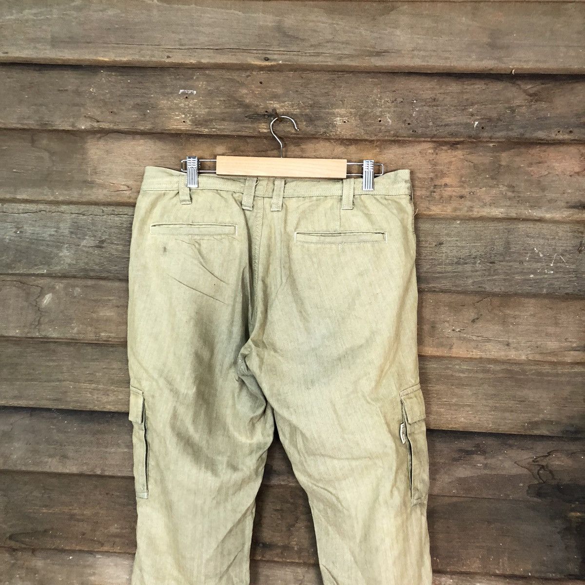 Japanese Brand × Vintage Dogman Brown faded multi pocket tactical Cargo Pants #5694 Size US 33 - 12 Thumbnail