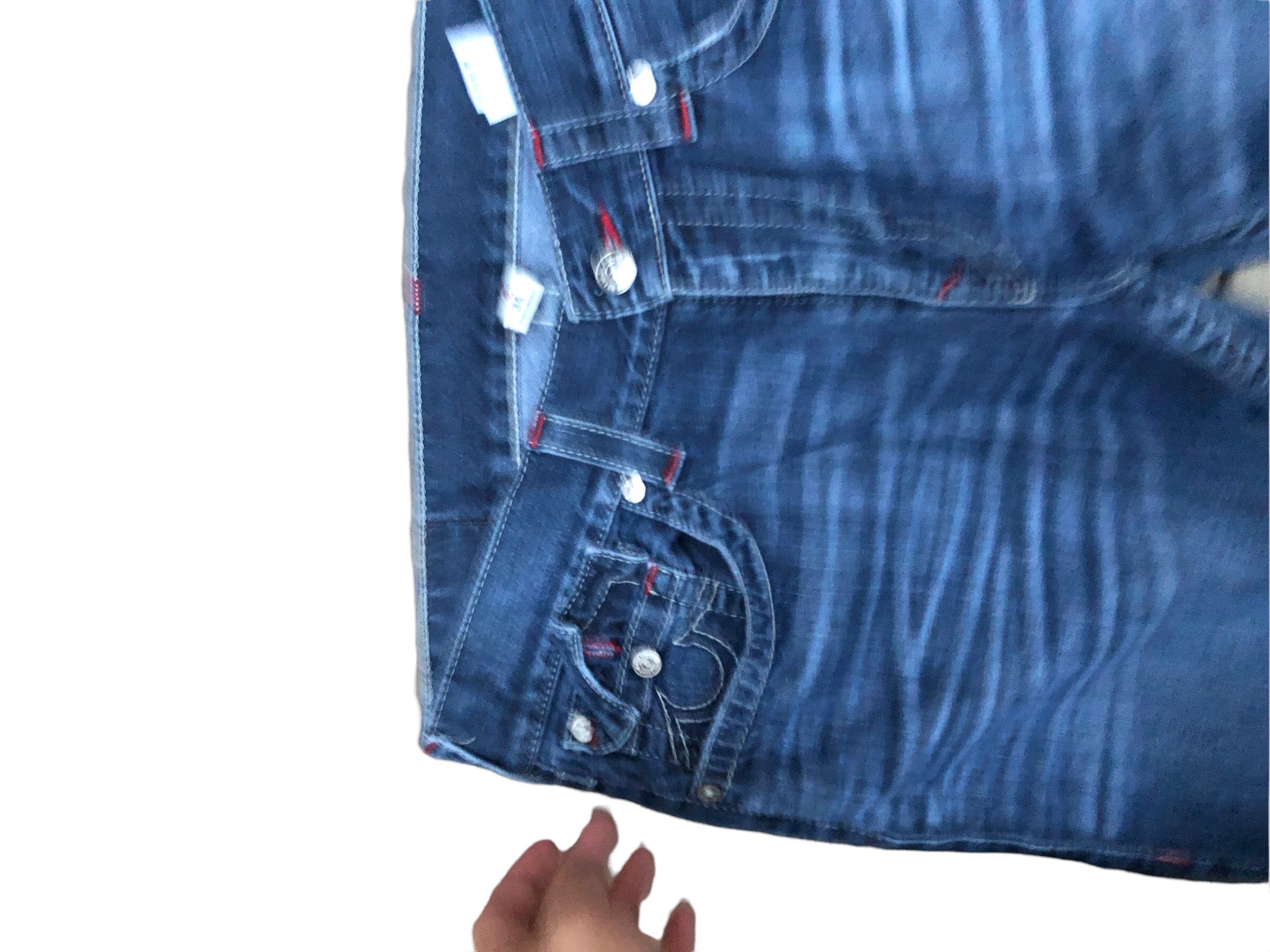True Religion × Vintage Vintage True Religion Jeans Size 34 STRAIGHT FLAP RED Size US 34 / EU 50 - 8 Thumbnail