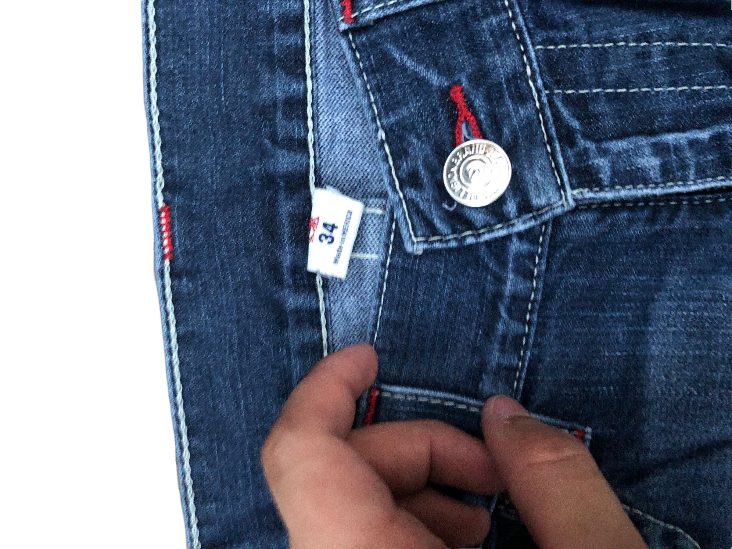 True Religion × Vintage Vintage True Religion Jeans Size 34 STRAIGHT FLAP RED Size US 34 / EU 50 - 9 Thumbnail
