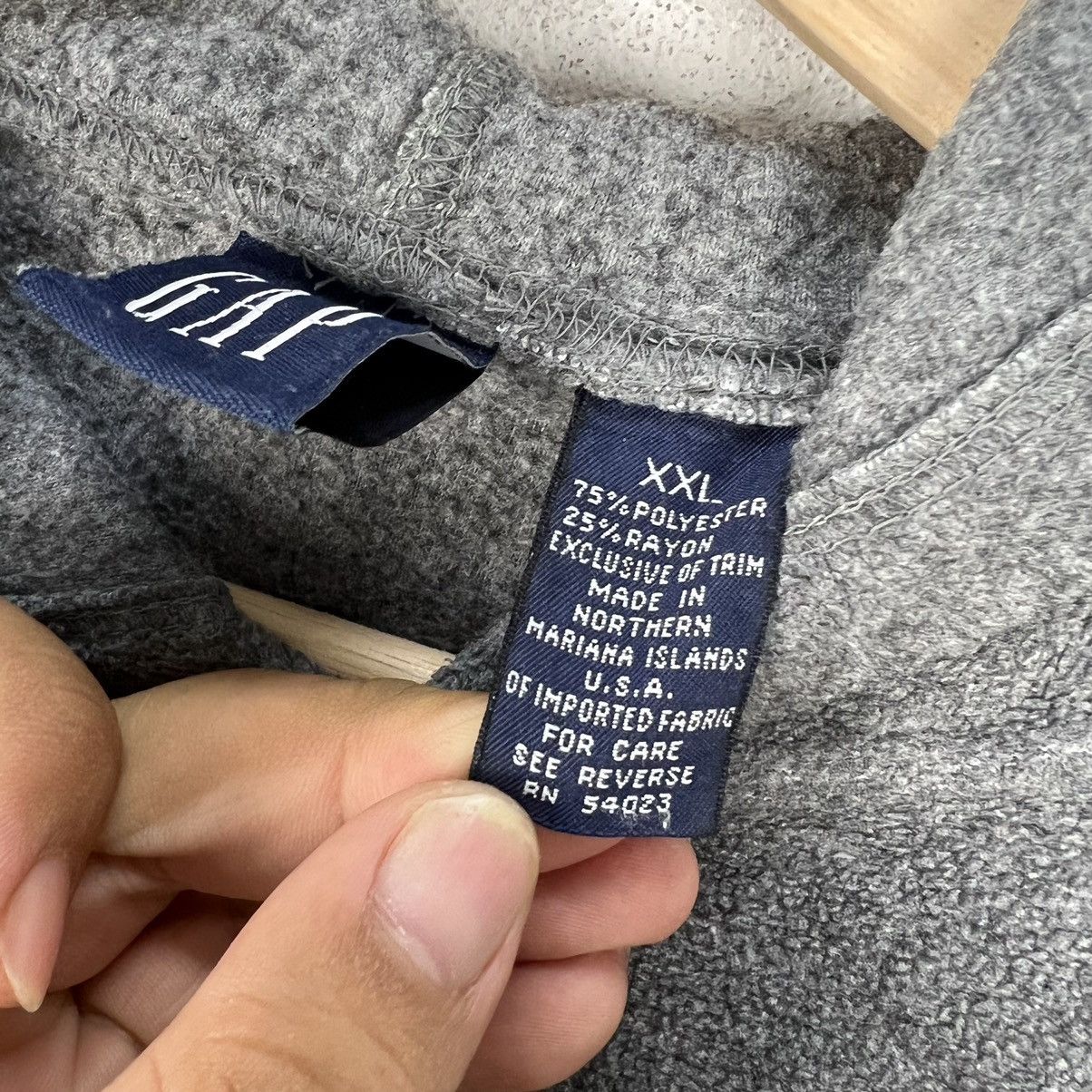 Gap VINTAGE GAP EMBROIDERY BIG LOGO HOODIE STREET FASHION STYLE Size US XXL / EU 58 / 5 - 9 Thumbnail