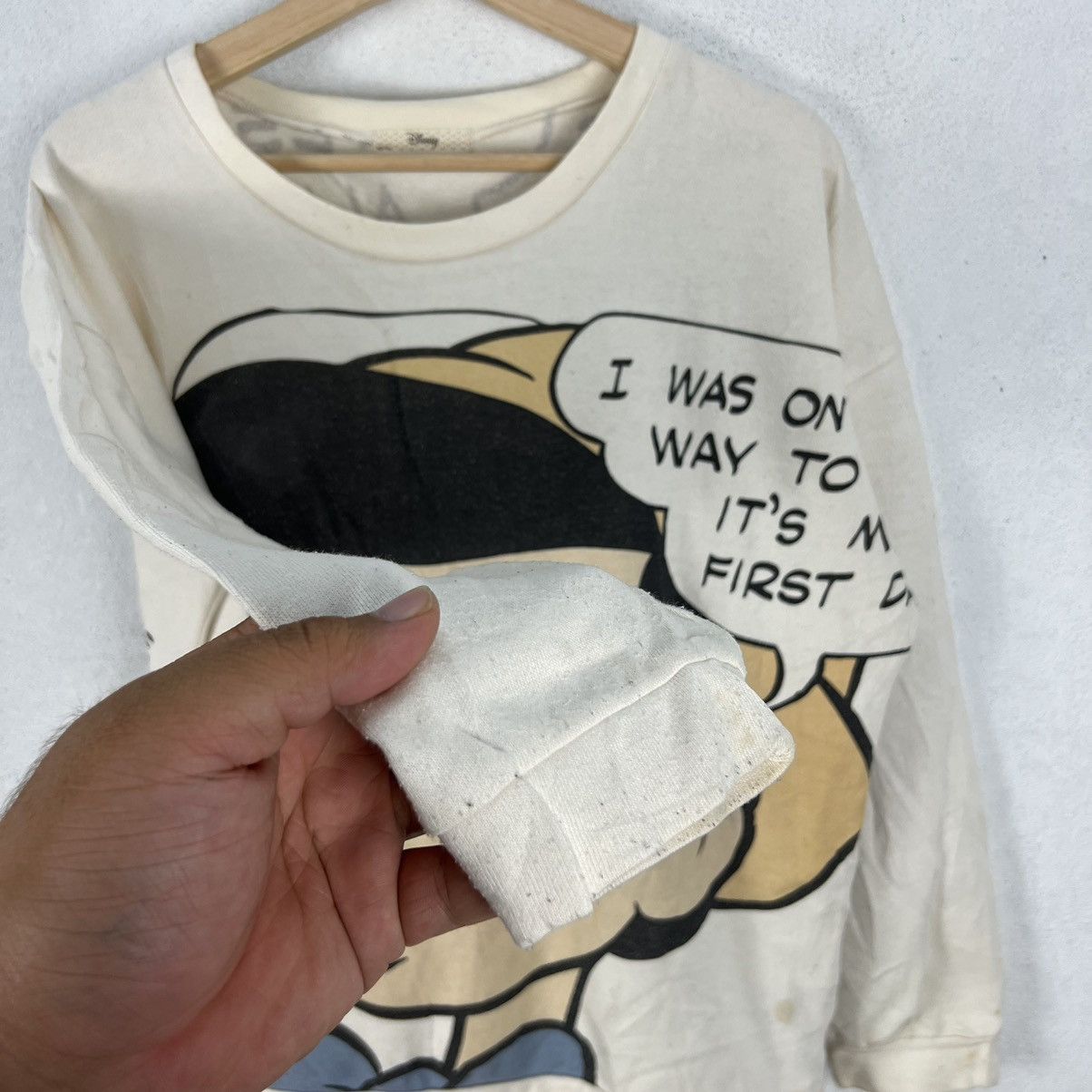 Disney LONG SLEEVE SWEATSHIRT DISNEY BIG LOGO CARTOON NETWORK Size US L / EU 52-54 / 3 - 5 Thumbnail