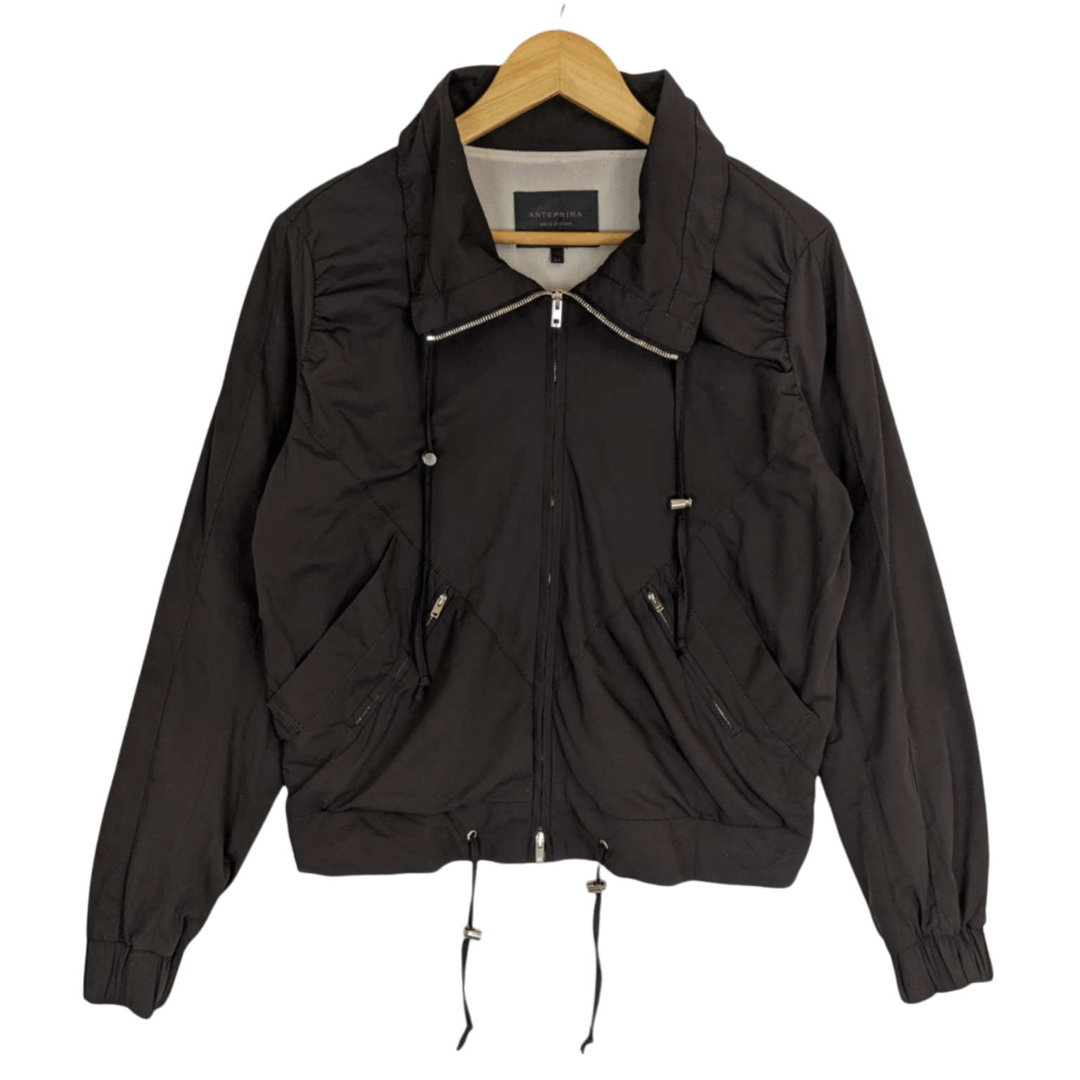 Japanese Brand ANTERPRIMA Motorcycle Punk Coated Outdoor Jacket Size L / US 10 / IT 46 - 4 Thumbnail