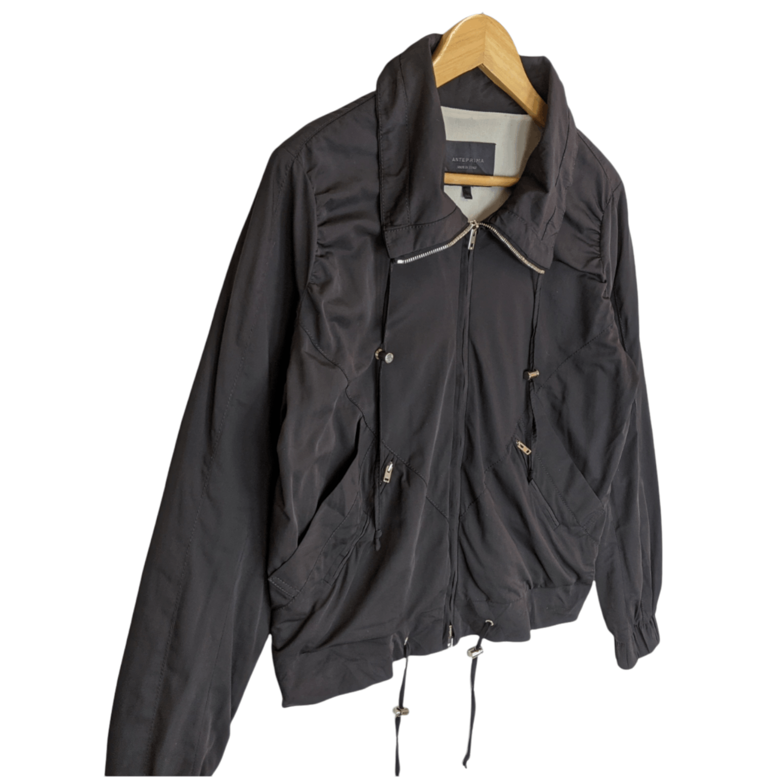 Japanese Brand ANTERPRIMA Motorcycle Punk Coated Outdoor Jacket Size L / US 10 / IT 46 - 5 Thumbnail