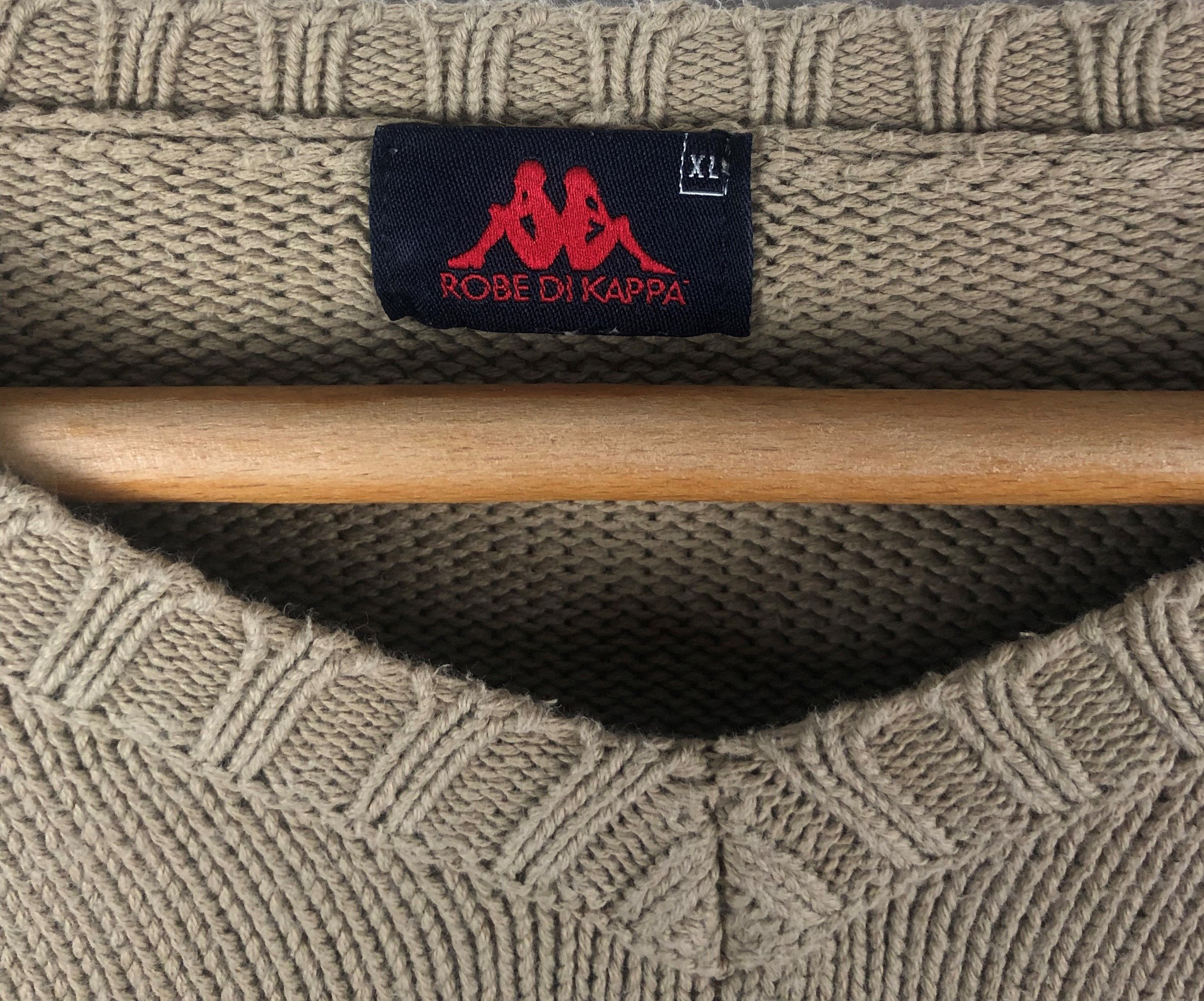 Kappa 90s Vintage KAPPA Beige Heavy Sweater M179 Size US XL / EU 56 / 4 - 5 Thumbnail