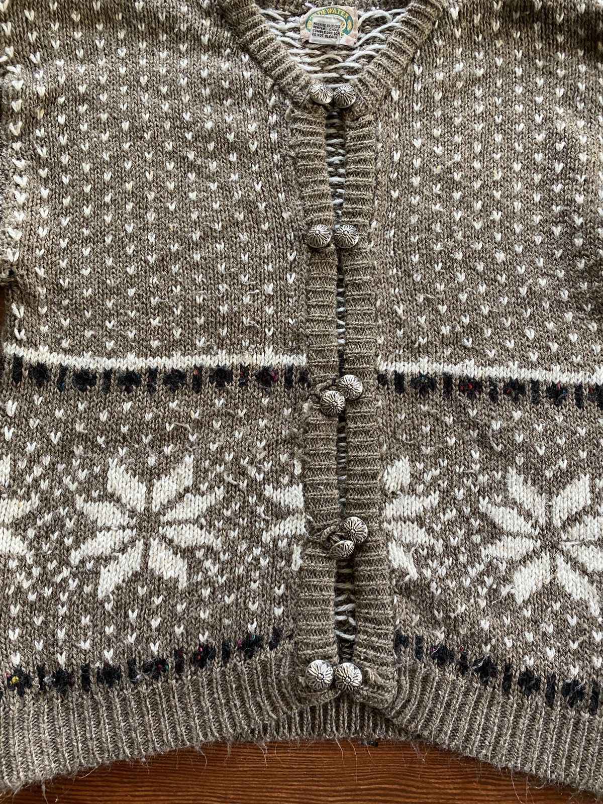 Vintage Vintage 80’s Tidewater Traders Winter Knit Cardigan Sweater Size M / US 6-8 / IT 42-44 - 5 Thumbnail