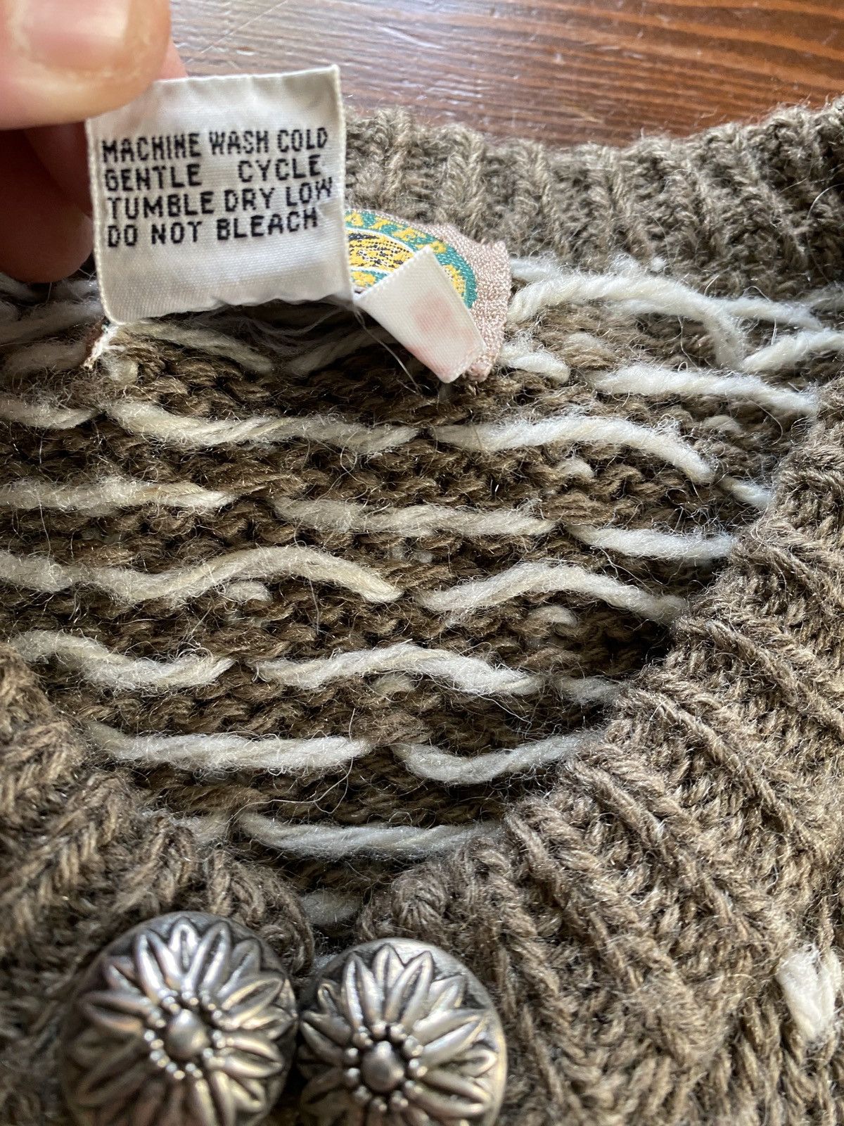 Vintage Vintage 80’s Tidewater Traders Winter Knit Cardigan Sweater Size M / US 6-8 / IT 42-44 - 4 Thumbnail