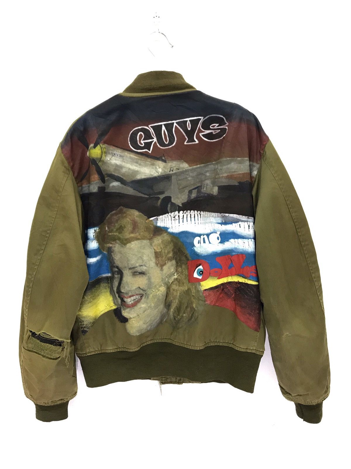 🛩Buzz Rickson’s B15a Bomber Jacket Custom Handpainted