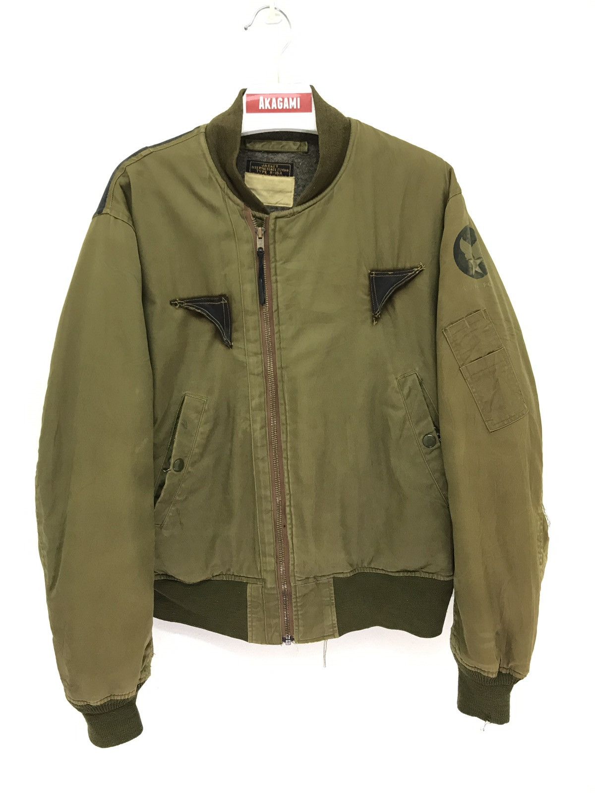 Buzz Rickson's × Vintage 🛩Buzz Rickson’s B15a Bomber Jacket Custom Handpainted Size US M / EU 48-50 / 2 - 5 Thumbnail