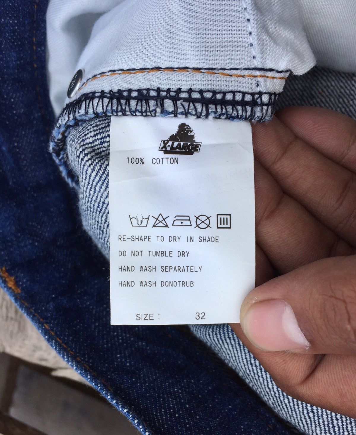 Japanese Brand × X-LARGE X-Large Denim Selvedge Size US 33 - 5 Thumbnail