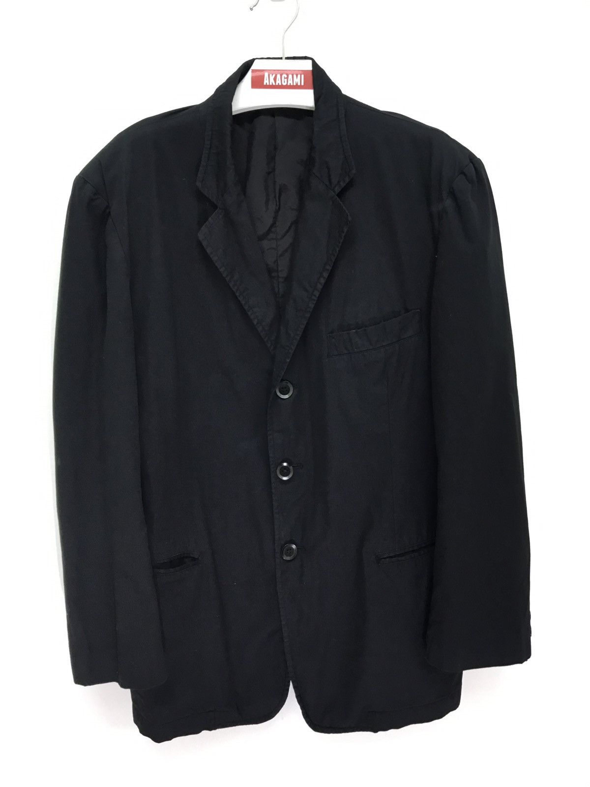 Yohji Yamamoto Y’s For Men Black Cotton Casual Blazer 6🟩1 Size US M / EU 48-50 / 2 - 1 Thumbnail