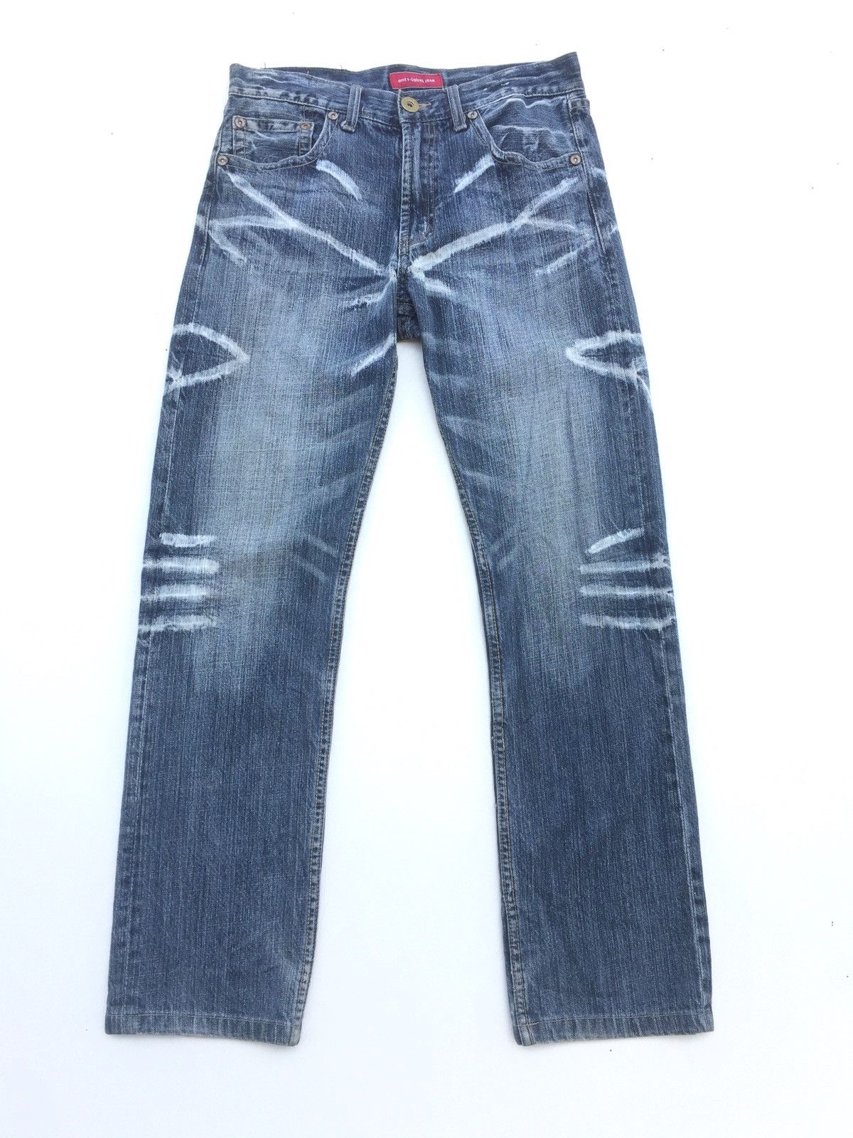 Japan Anti-Label Jeans Like Takahiromiyashita Scratch Fire