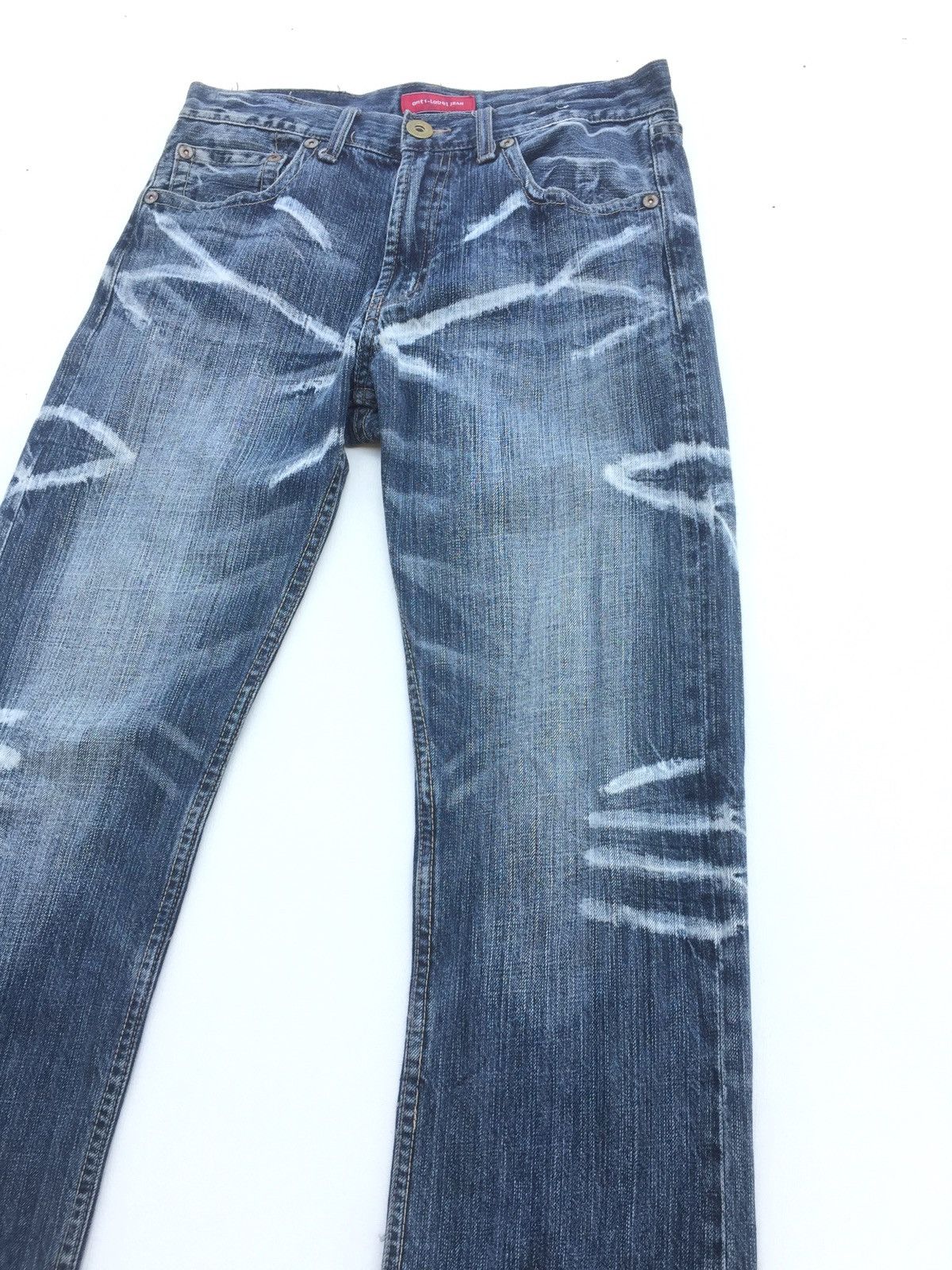 If Six Was Nine × Japanese Brand × Tornado Mart Japan Anti-Label Jeans Like Takahiromiyashita Scratch Fire Size US 30 / EU 46 - 3 Thumbnail