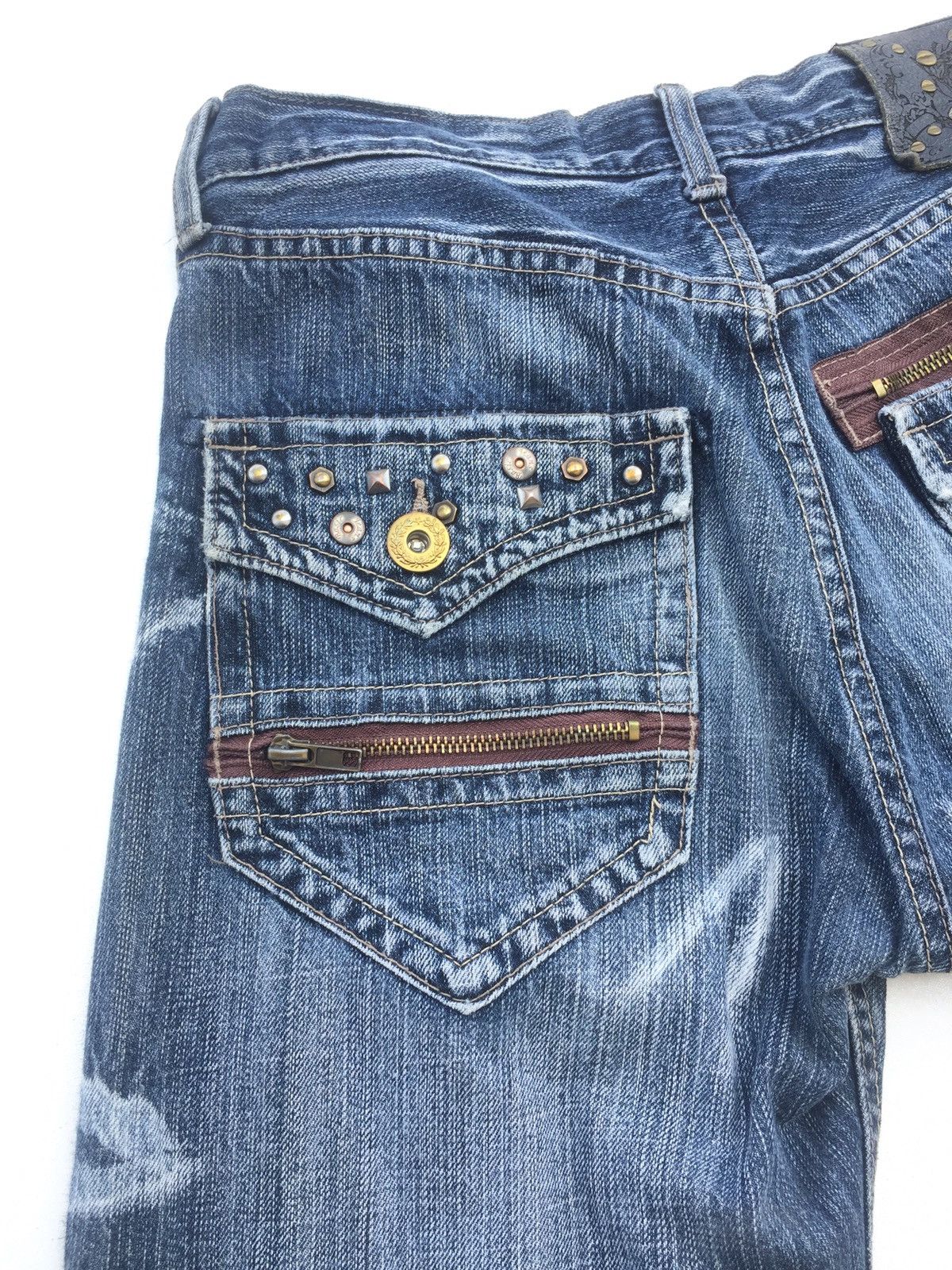 If Six Was Nine × Japanese Brand × Tornado Mart Japan Anti-Label Jeans Like Takahiromiyashita Scratch Fire Size US 30 / EU 46 - 7 Thumbnail