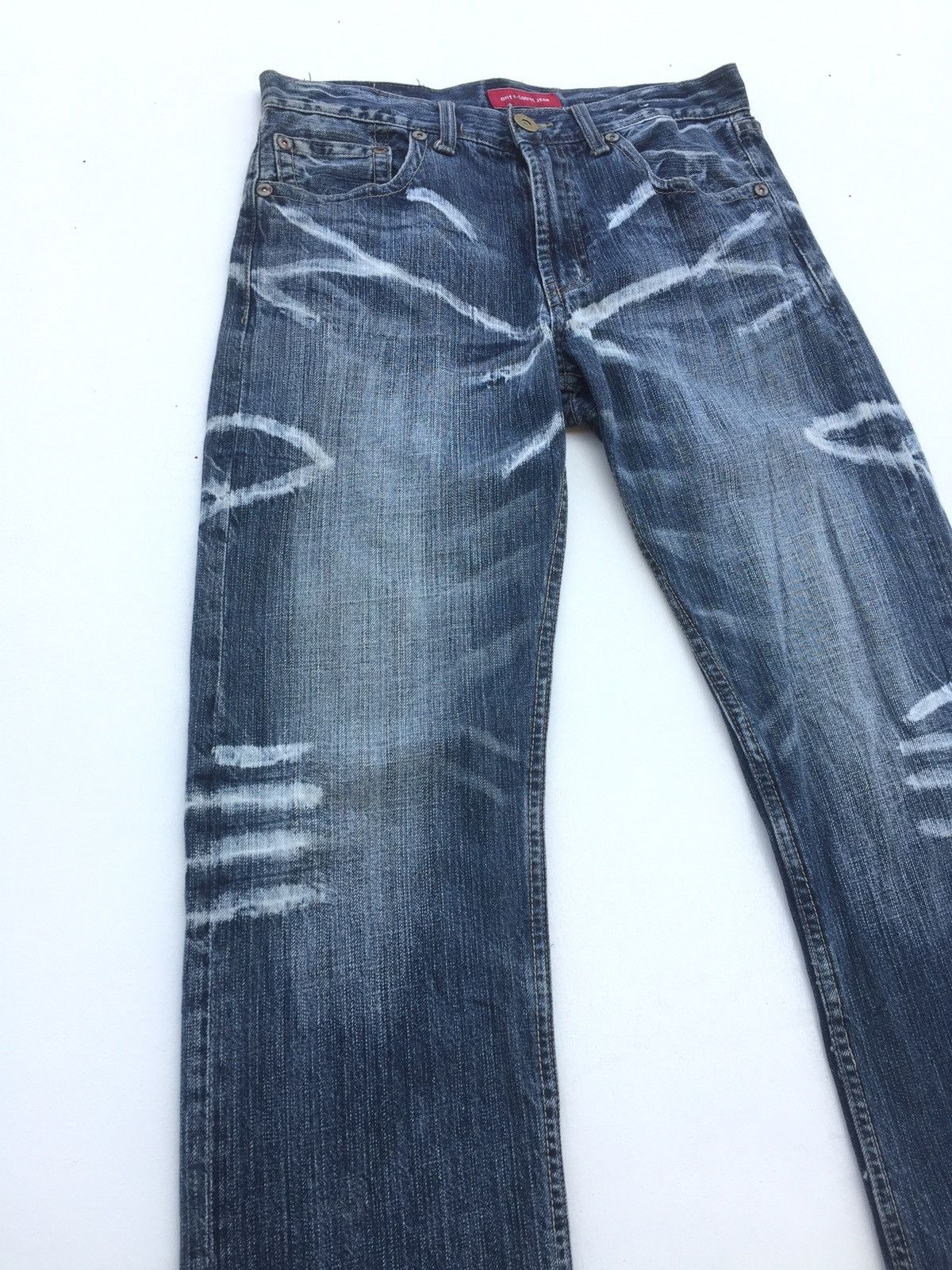 If Six Was Nine × Japanese Brand × Tornado Mart Japan Anti-Label Jeans Like Takahiromiyashita Scratch Fire Size US 30 / EU 46 - 2 Thumbnail
