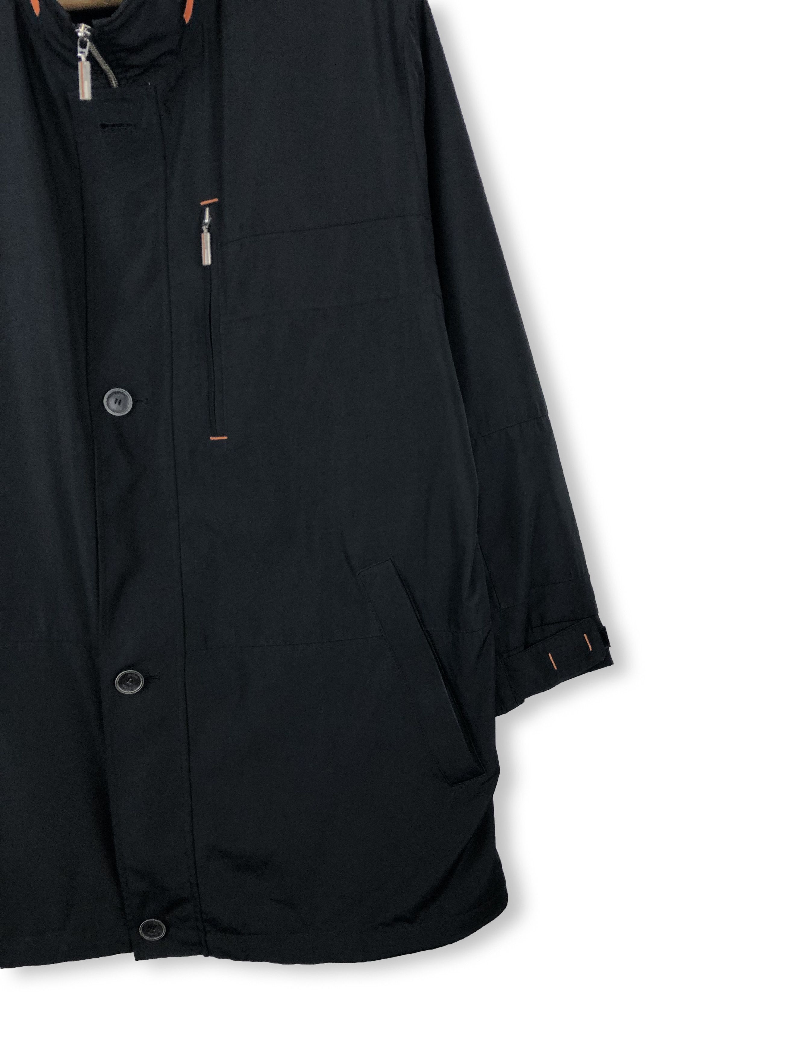 Bugatti Vintage BUGATTI Black Nylon Parka Jacket M64 Size US XXL / EU 58 / 5 - 2 Thumbnail
