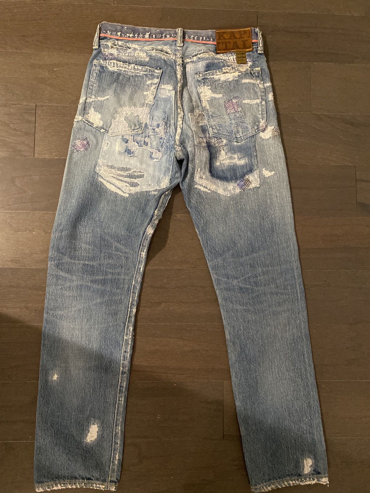 Kapital × Kapital Kountry Kapital 14oz Monkey Cisco Crash Denim Size US 30 / EU 46 - 3 Thumbnail