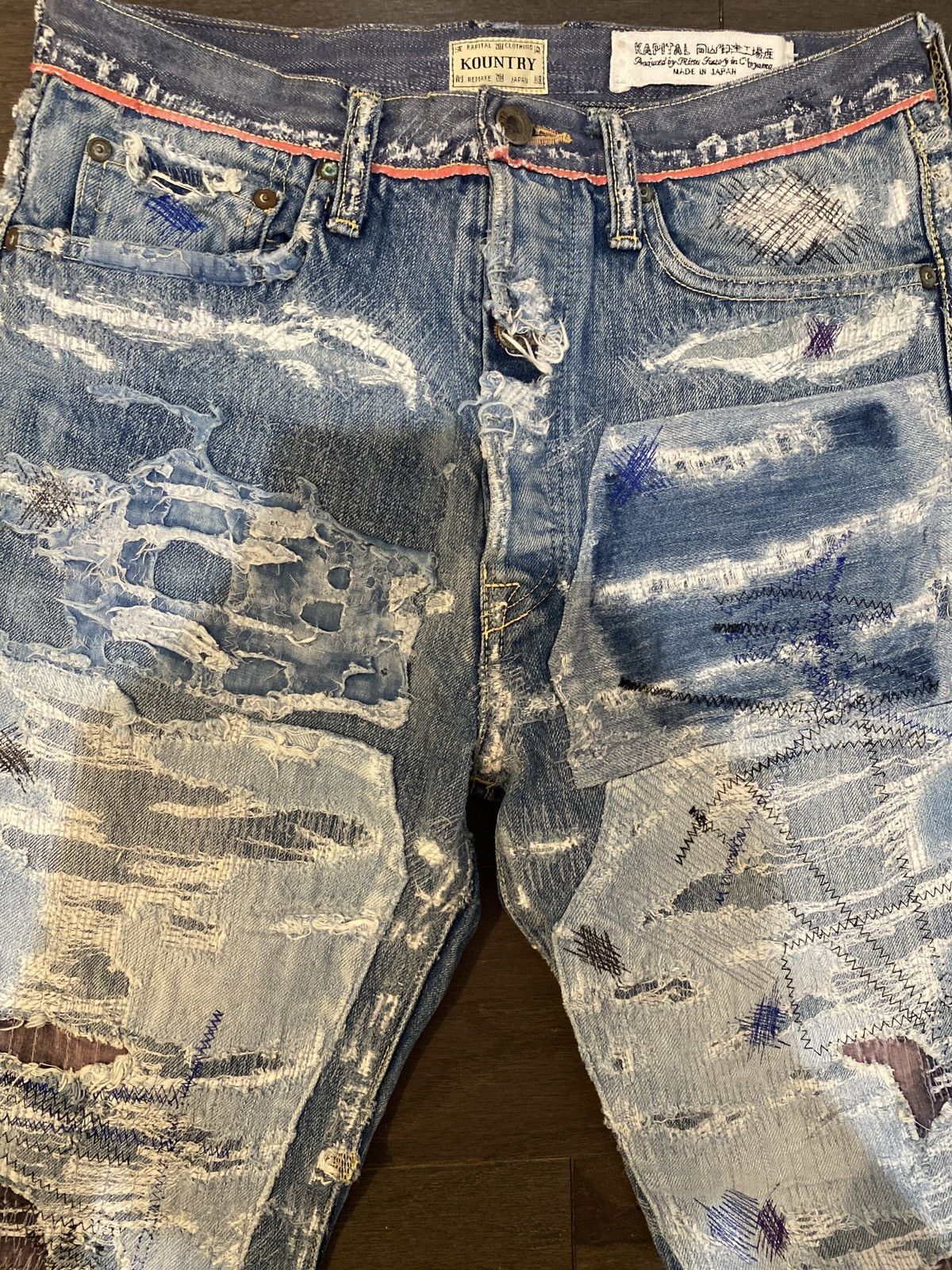Kapital × Kapital Kountry Kapital 14oz Monkey Cisco Crash Denim Size US 30 / EU 46 - 4 Thumbnail