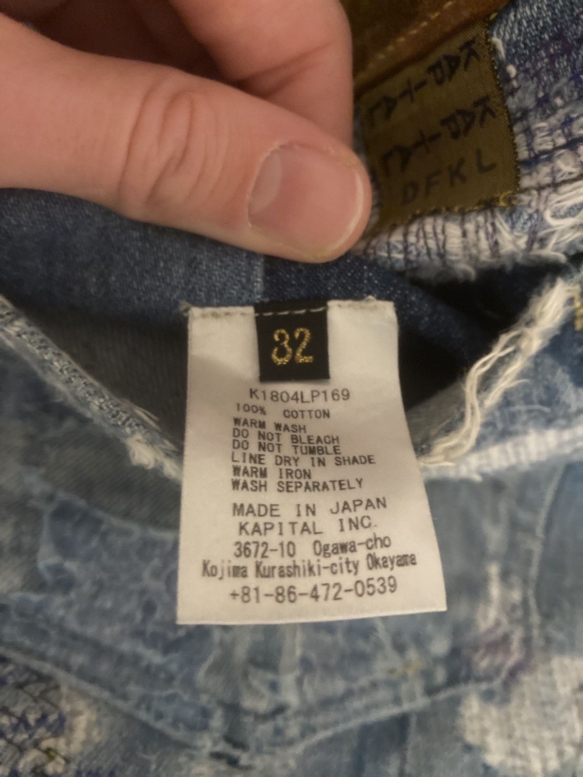 Kapital × Kapital Kountry Kapital 14oz Monkey Cisco Crash Denim Size US 30 / EU 46 - 7 Thumbnail
