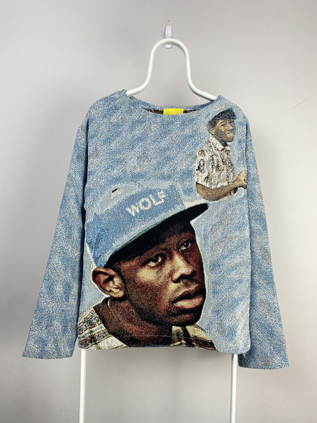 Pre-owned 4x1111 X Tyler The Creator 4x1111 Wolf Tyler The Creator Clean Cut Tapestry Crewneck In Multicolor