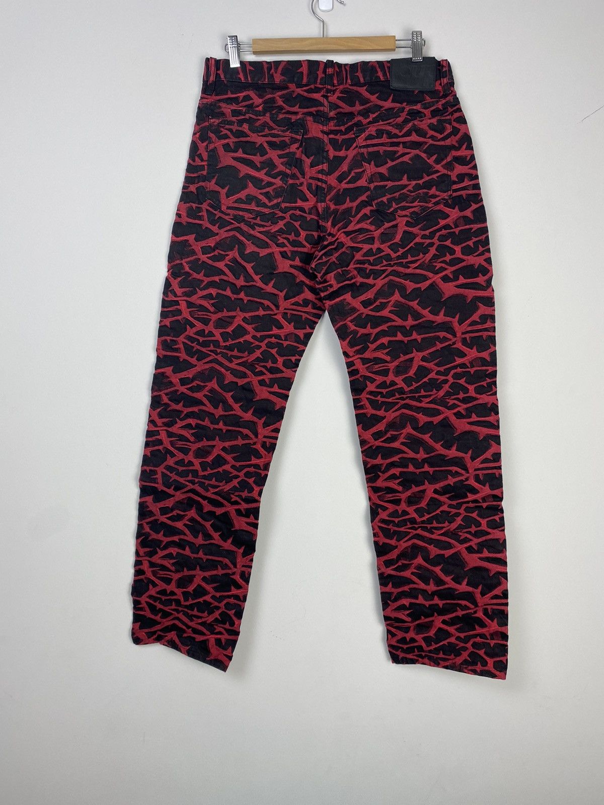 Supreme Supreme Thorn 5 Pocket Denim Jeans Red Black 32 Size US 32 / EU 48 - 8 Thumbnail