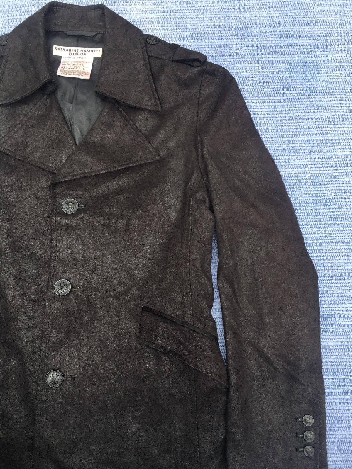 Katharine Hamnett London black coat Size US L / EU 52-54 / 3 - 3 Thumbnail