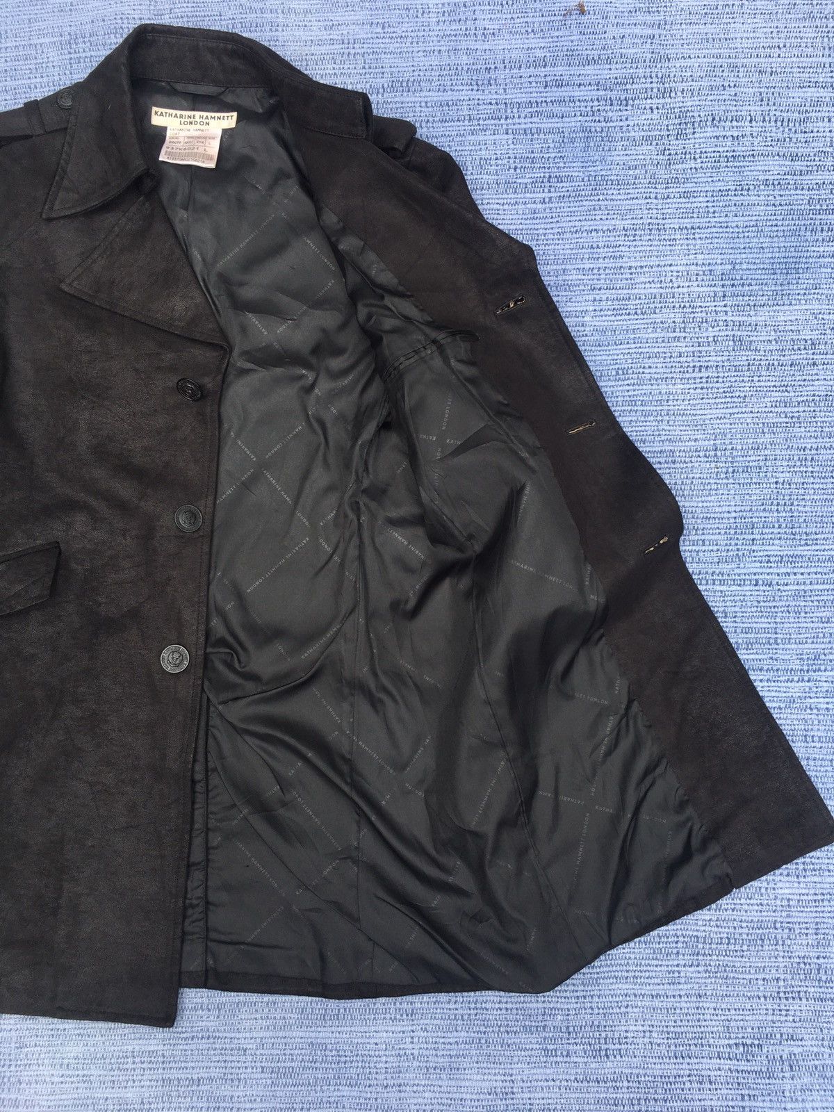 Katharine Hamnett London black coat Size US L / EU 52-54 / 3 - 8 Thumbnail