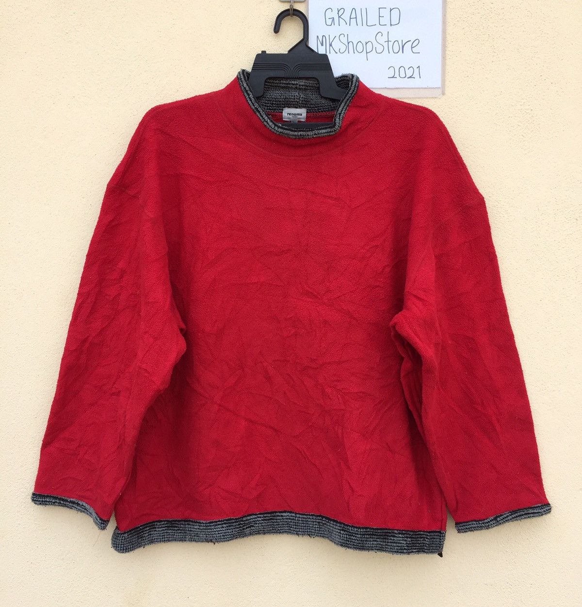 Renoma RENOMA BIG LOGO EMBROIDERY FLEECE SWEARSHIRT Size US M / EU 48-50 / 2 - 2 Thumbnail