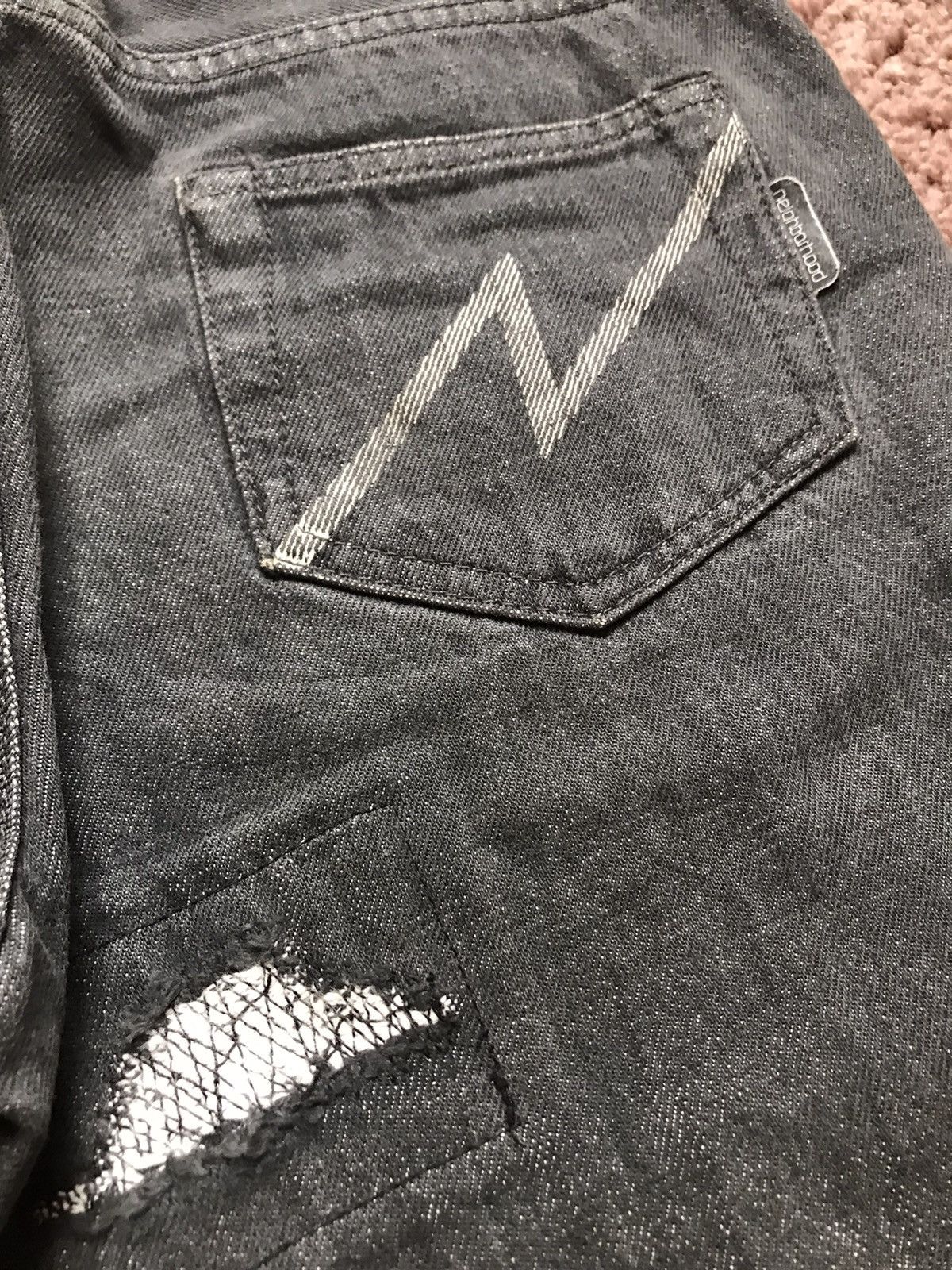 Japanese Brand Vintage 2002 neighborhood Distressed denim Size 30" / US 8 / IT 44 - 7 Thumbnail
