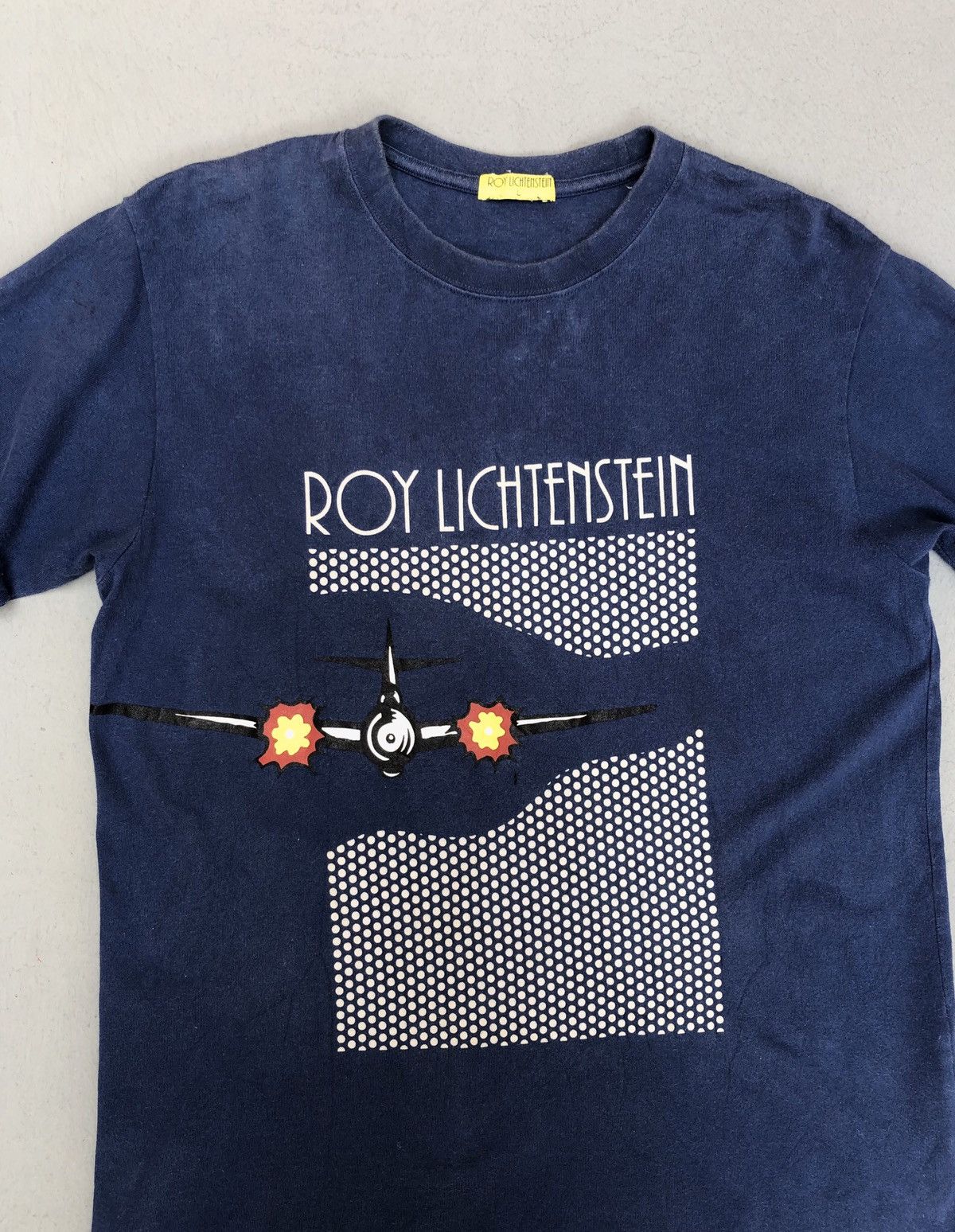 Vintage Vintage Roy Lichtenstein Fighter Jets Tshirt Size US L / EU 52-54 / 3 - 5 Thumbnail