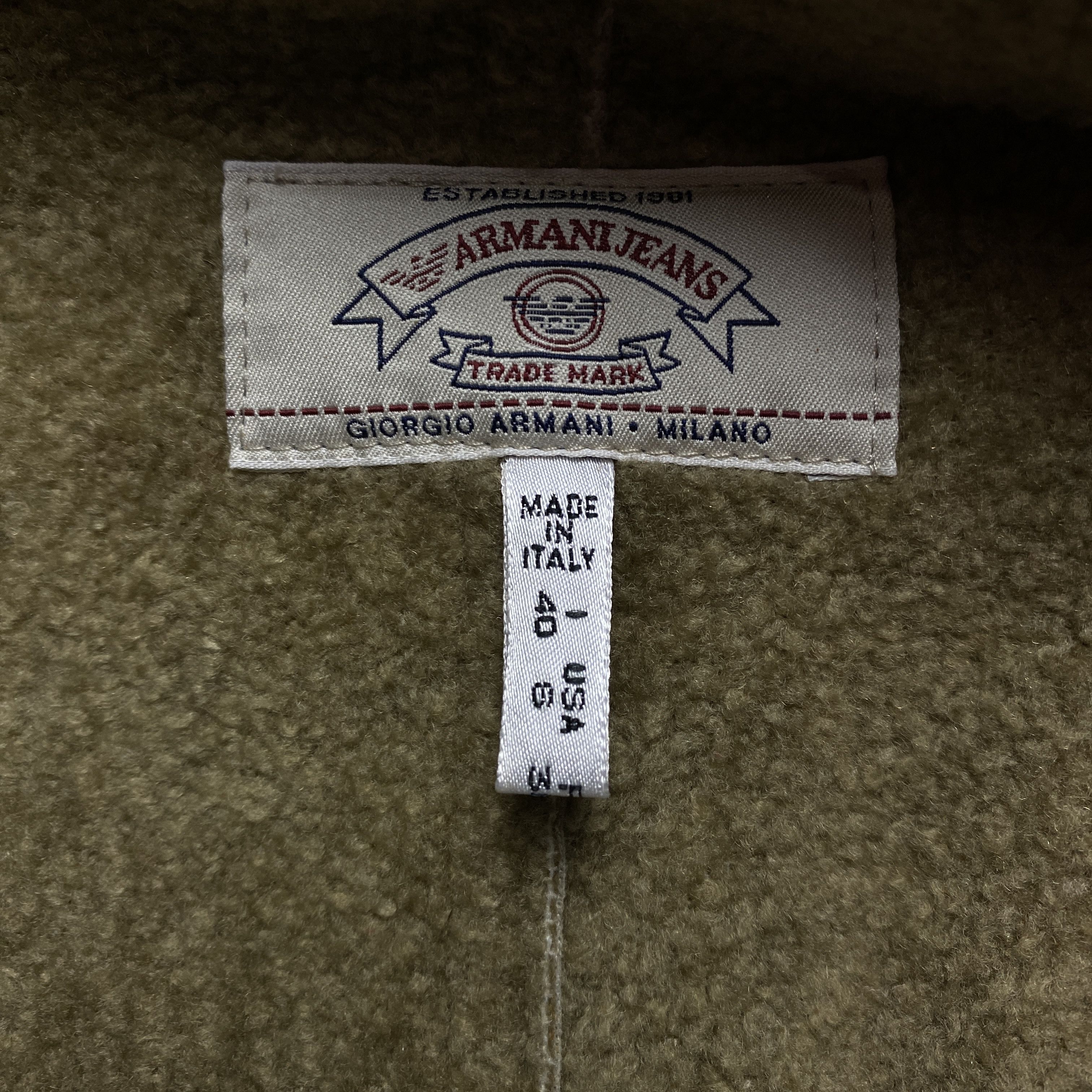 Giorgio Armani × Vintage Womens Velours Coat Jacket Georgio Armani Vintage Size US 8 Size M / US 6-8 / IT 42-44 - 6 Thumbnail