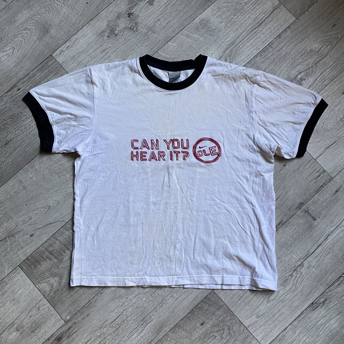 Nike NIKE Y2K CAN YOU HEAR IT OLE SWOOSH T SHIRT Size US M / EU 48-50 / 2 - 1 Thumbnail
