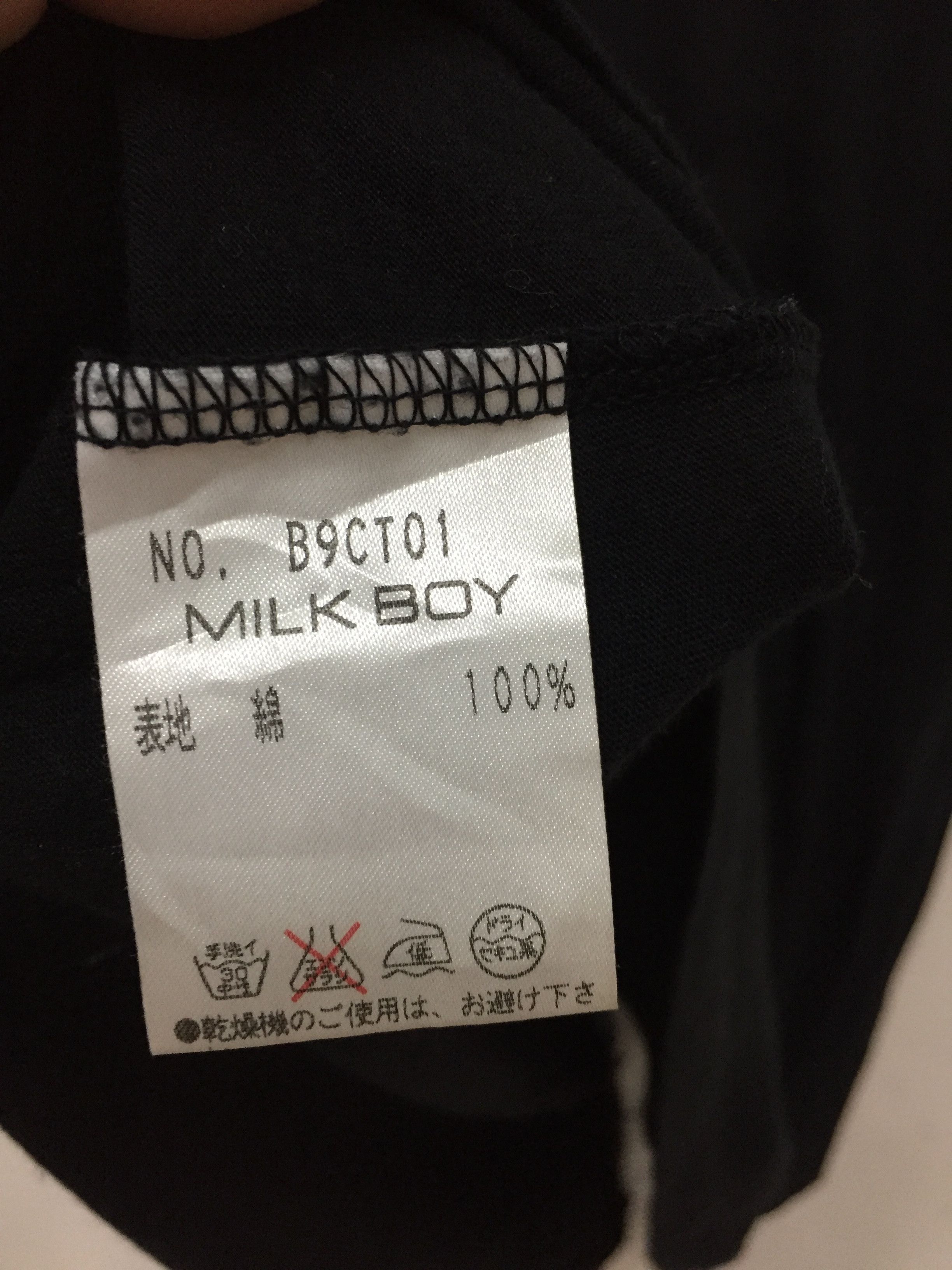 Japanese Brand MILKBOY abstract face V-neck tee Size US S / EU 44-46 / 1 - 8 Thumbnail