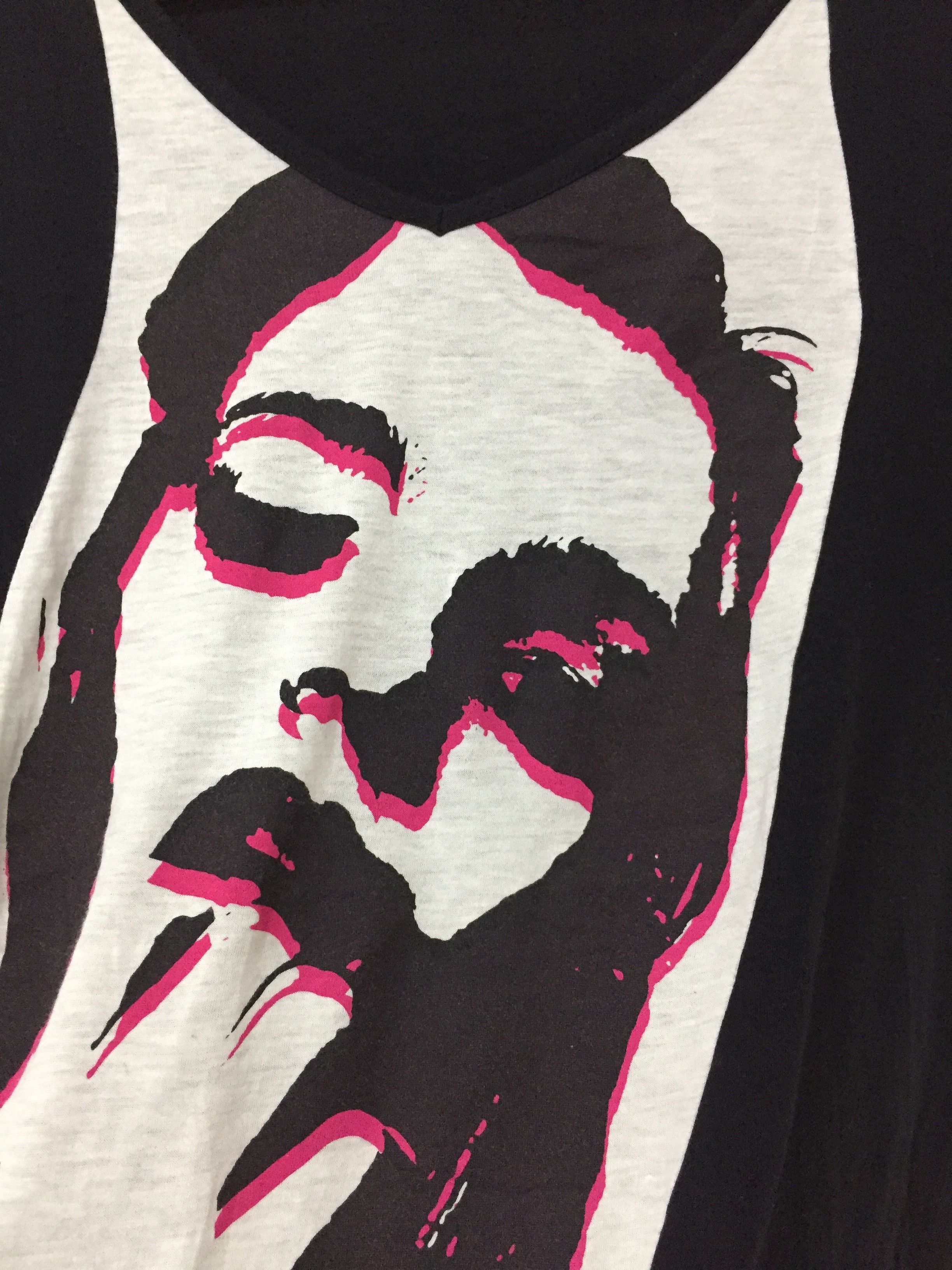 Japanese Brand MILKBOY abstract face V-neck tee Size US S / EU 44-46 / 1 - 4 Thumbnail