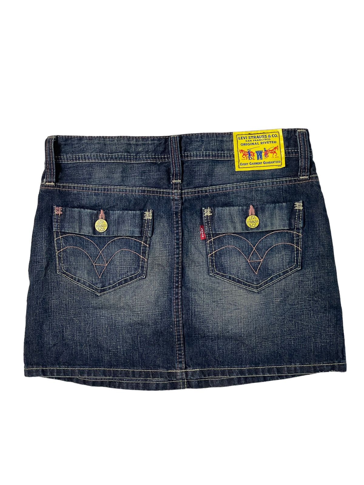 Levi's Vintage Levi's San Francisco Ggg Mini Skirt Size 30" / US 8 / IT 44 - 6 Thumbnail